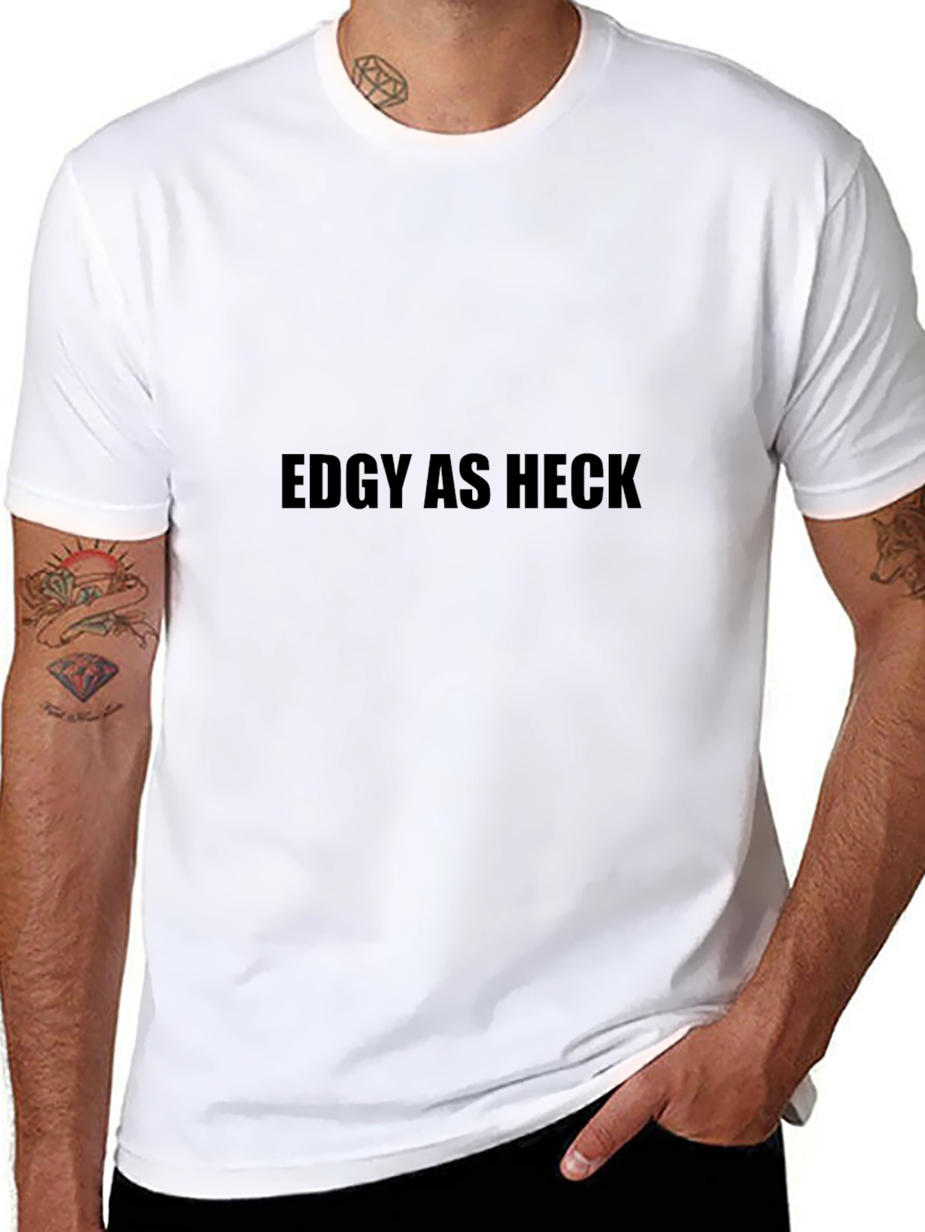 Edgy as Heck Black T-Shirt