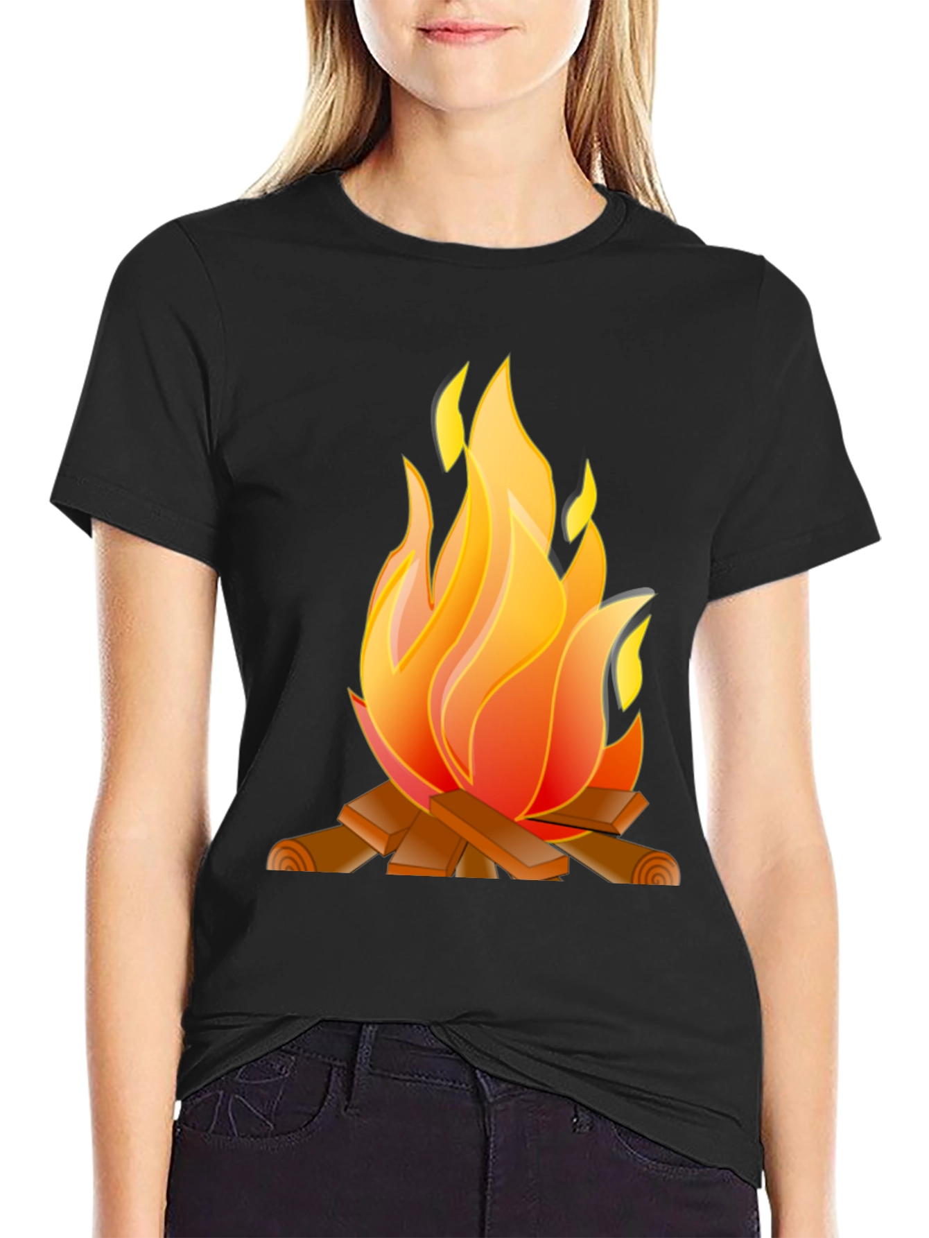 Campfire Graphic Tee - Cozy & Stylish