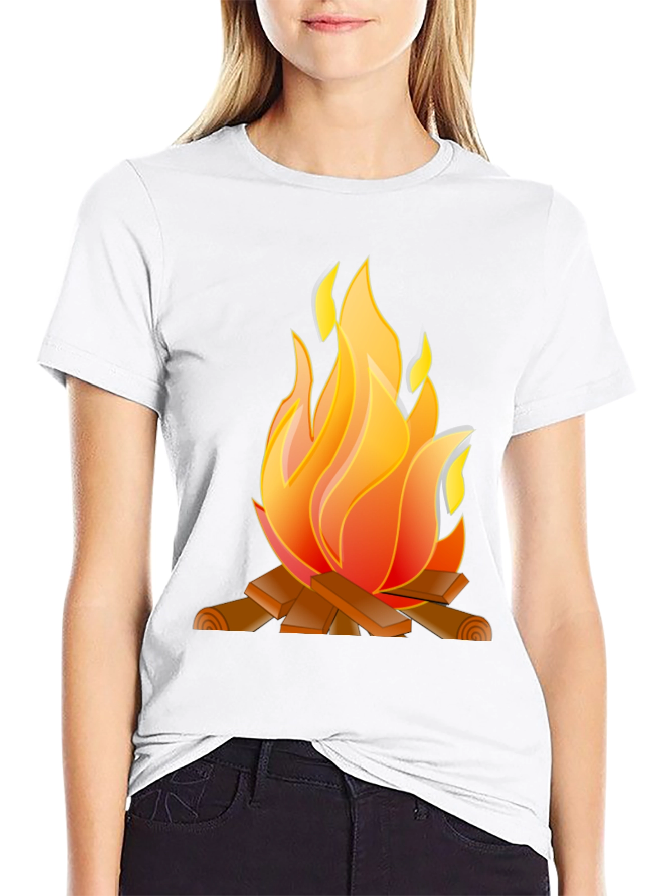 Campfire Graphic Tee - Cozy & Stylish
