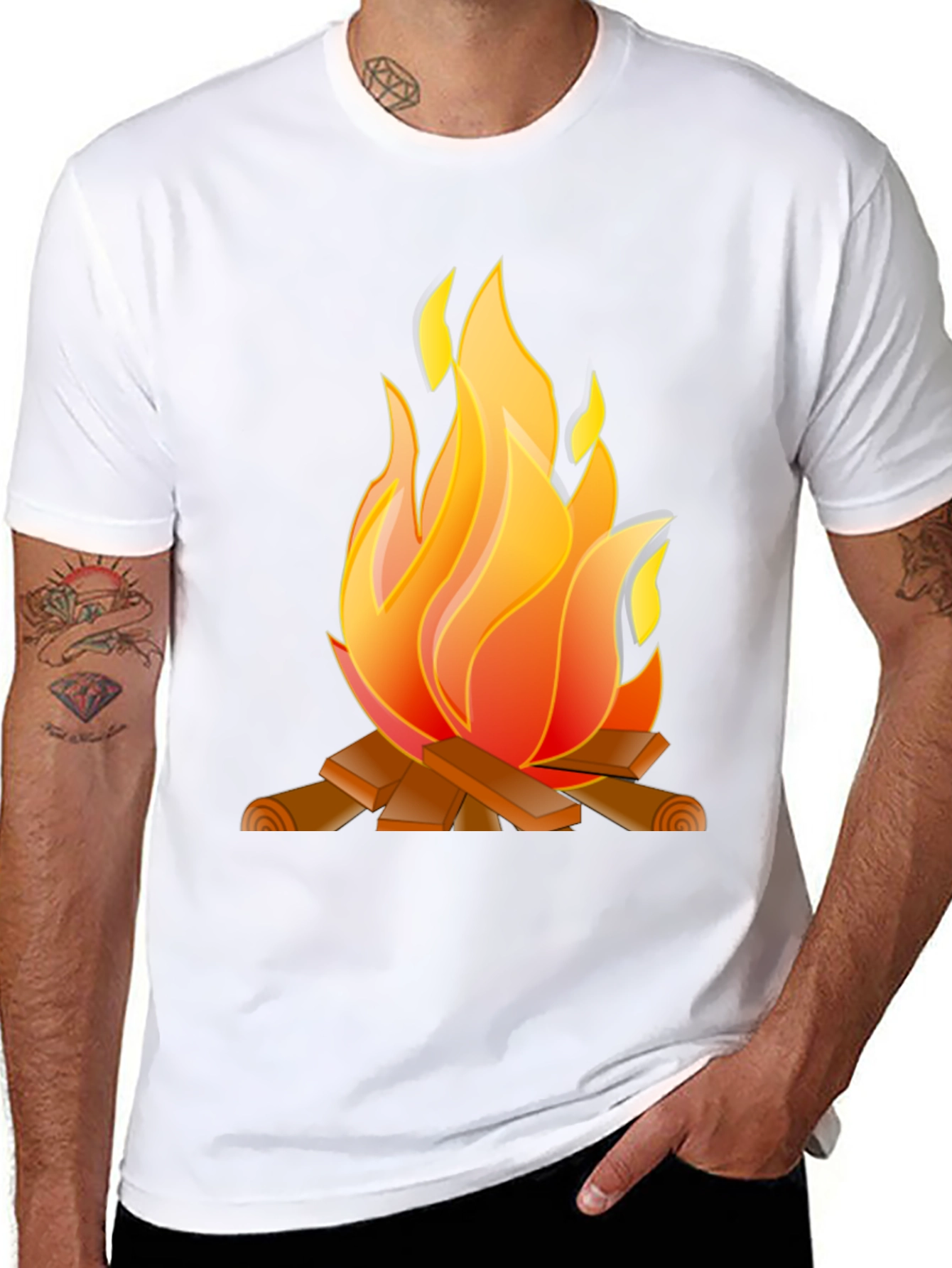 Campfire Graphic Tee - Cozy & Stylish