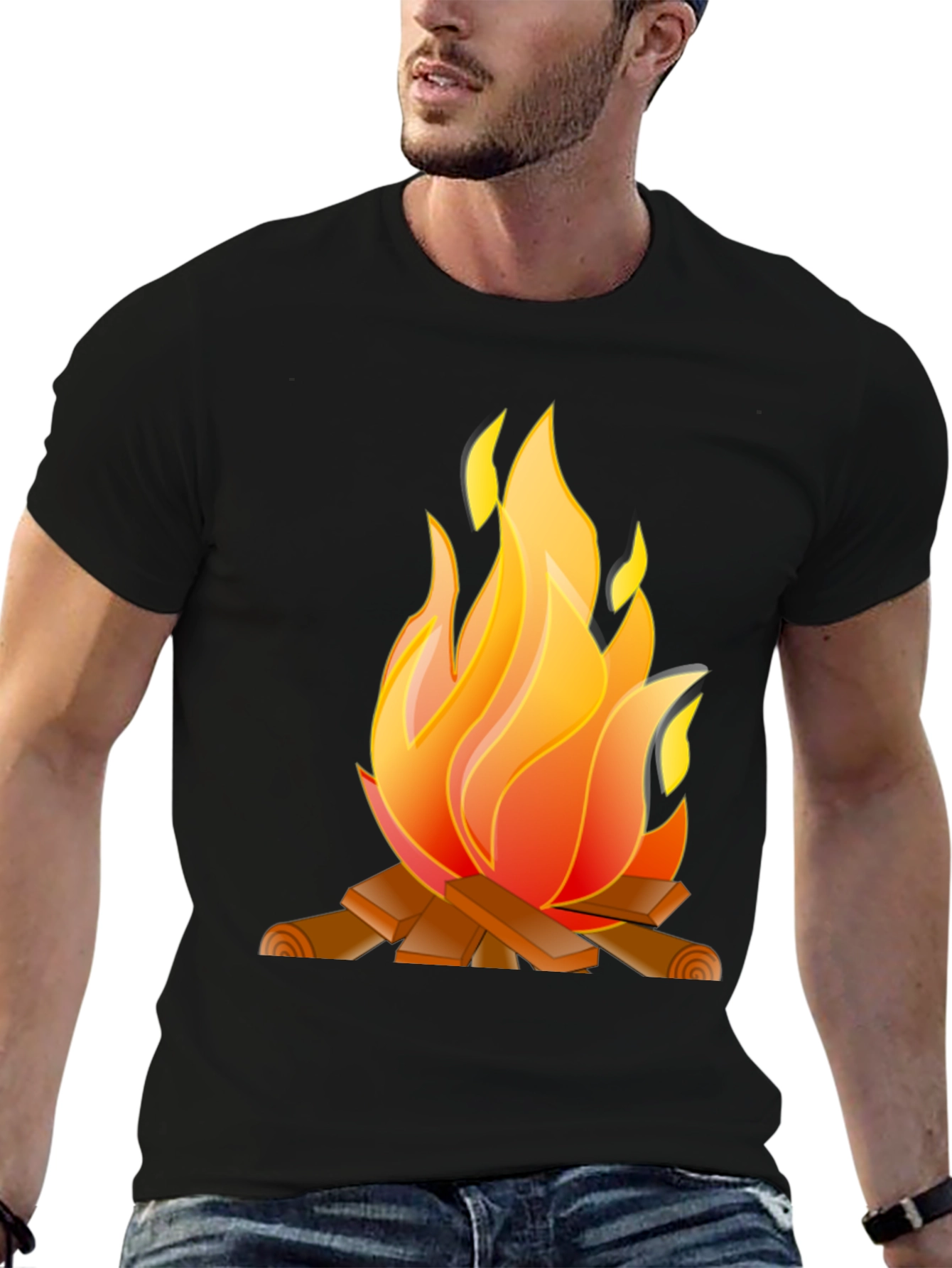 Campfire Graphic Tee - Cozy & Stylish