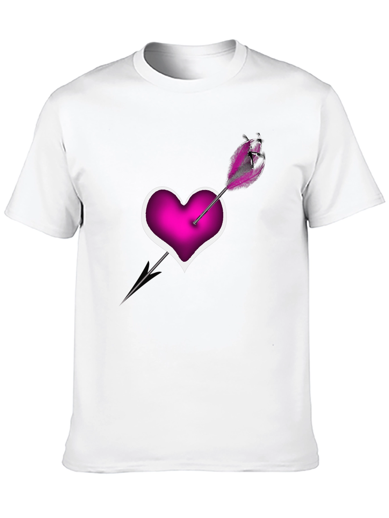 Heart Arrow T-Shirt - Modern Graphic Tee
