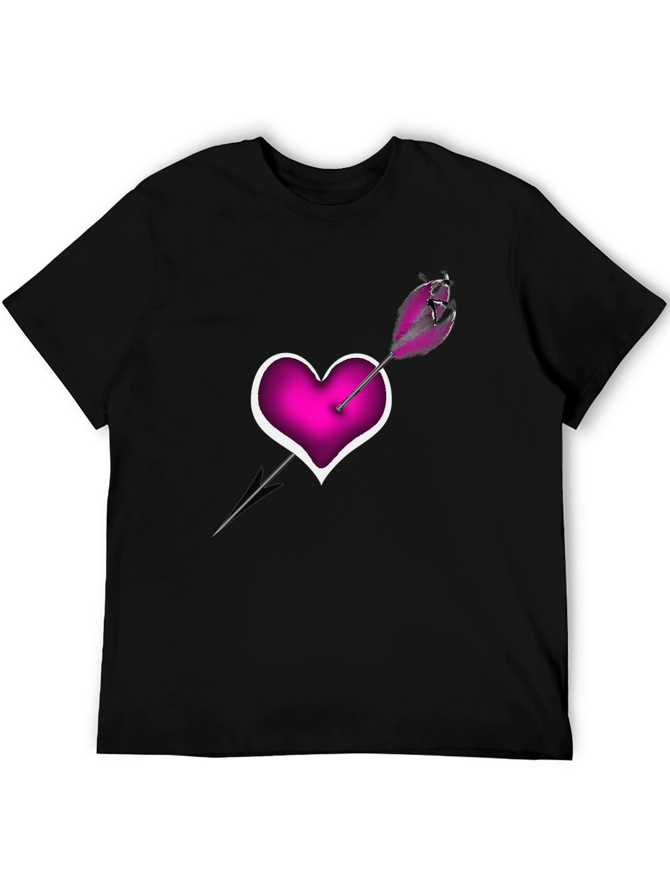 Heart Arrow T-Shirt - Modern Graphic Tee