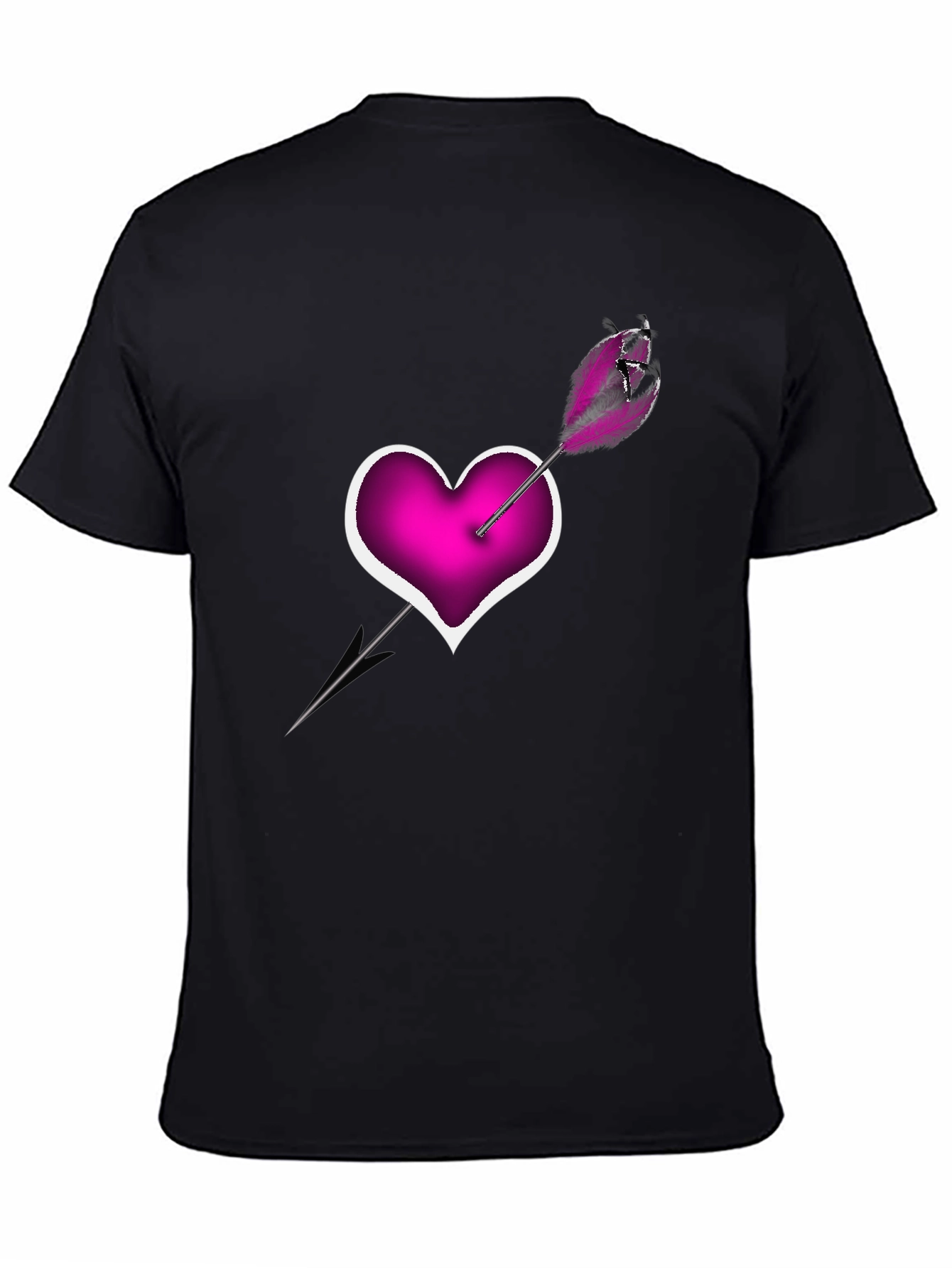 Heart Arrow T-Shirt - Modern Graphic Tee