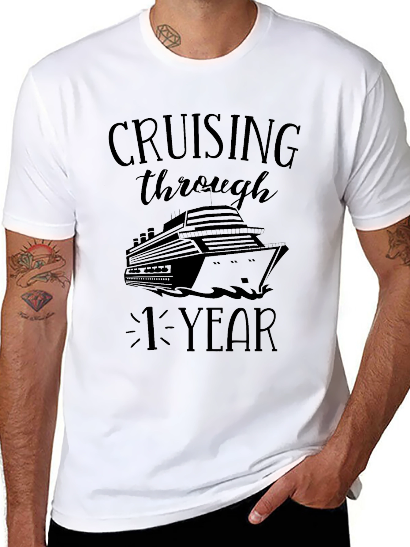 Cruising Through 1 Year Anniversary Cruise T-Shirt