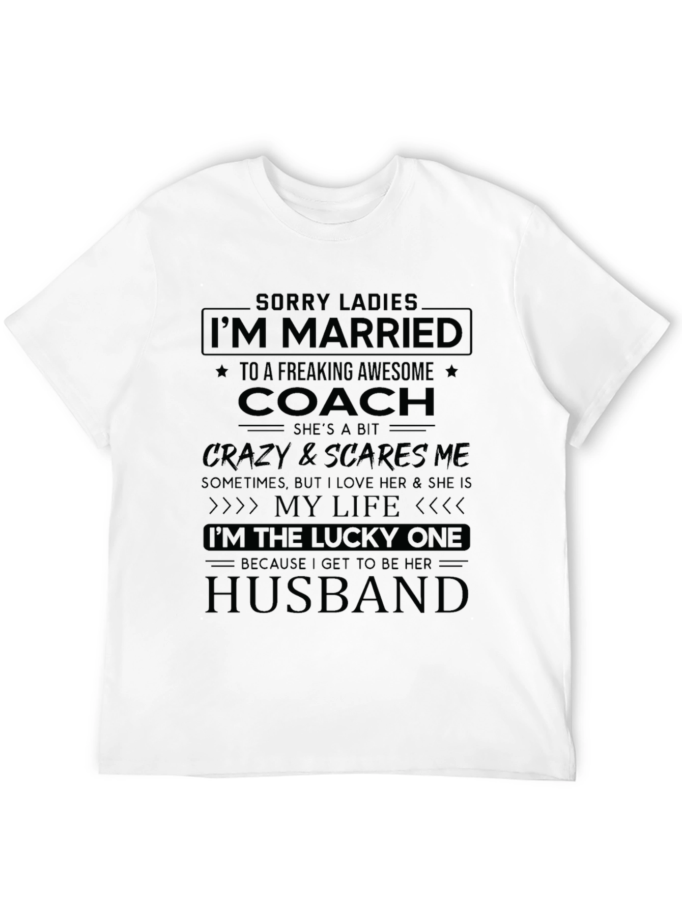 Funny Coachs Husband T-Shirt
