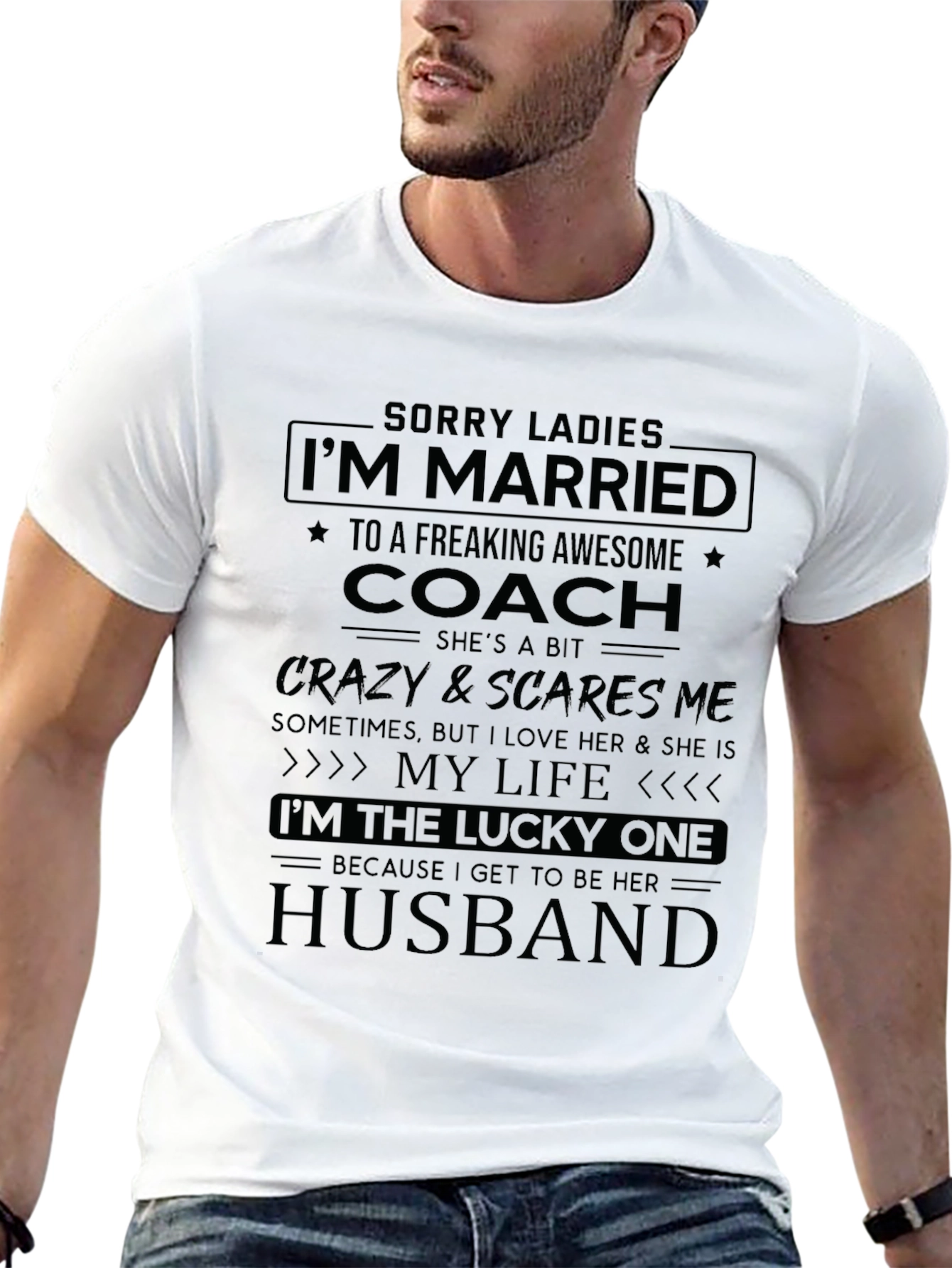 Funny Coachs Husband T-Shirt
