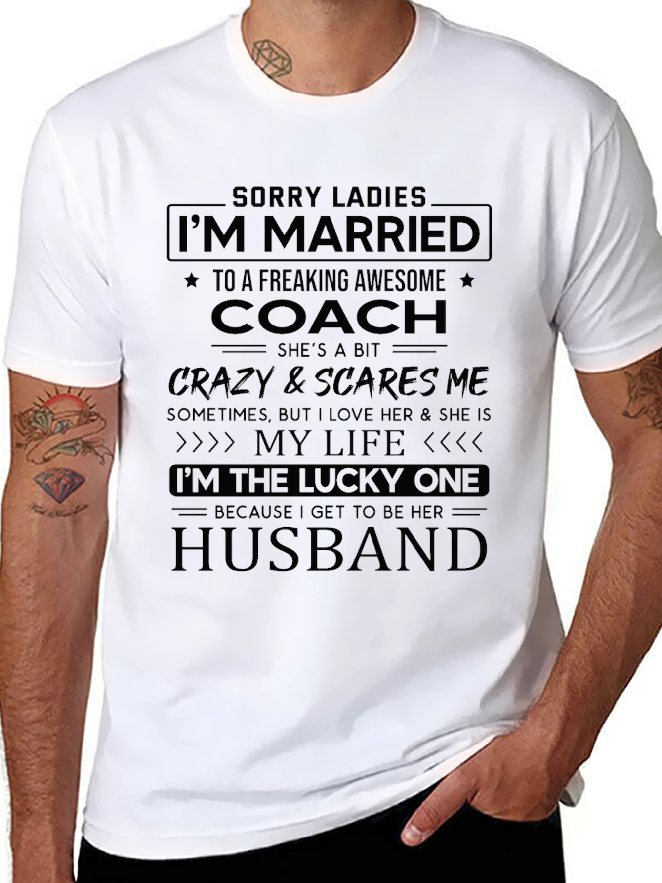 Funny Coachs Husband T-Shirt