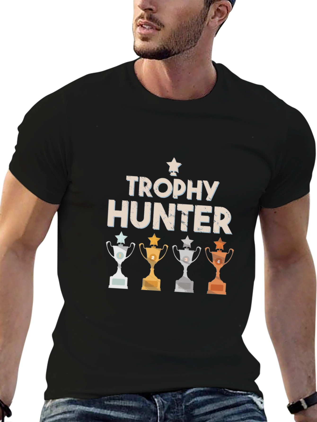 Trophy Hunter Graphic Tee - Mens Black T-Shirt
