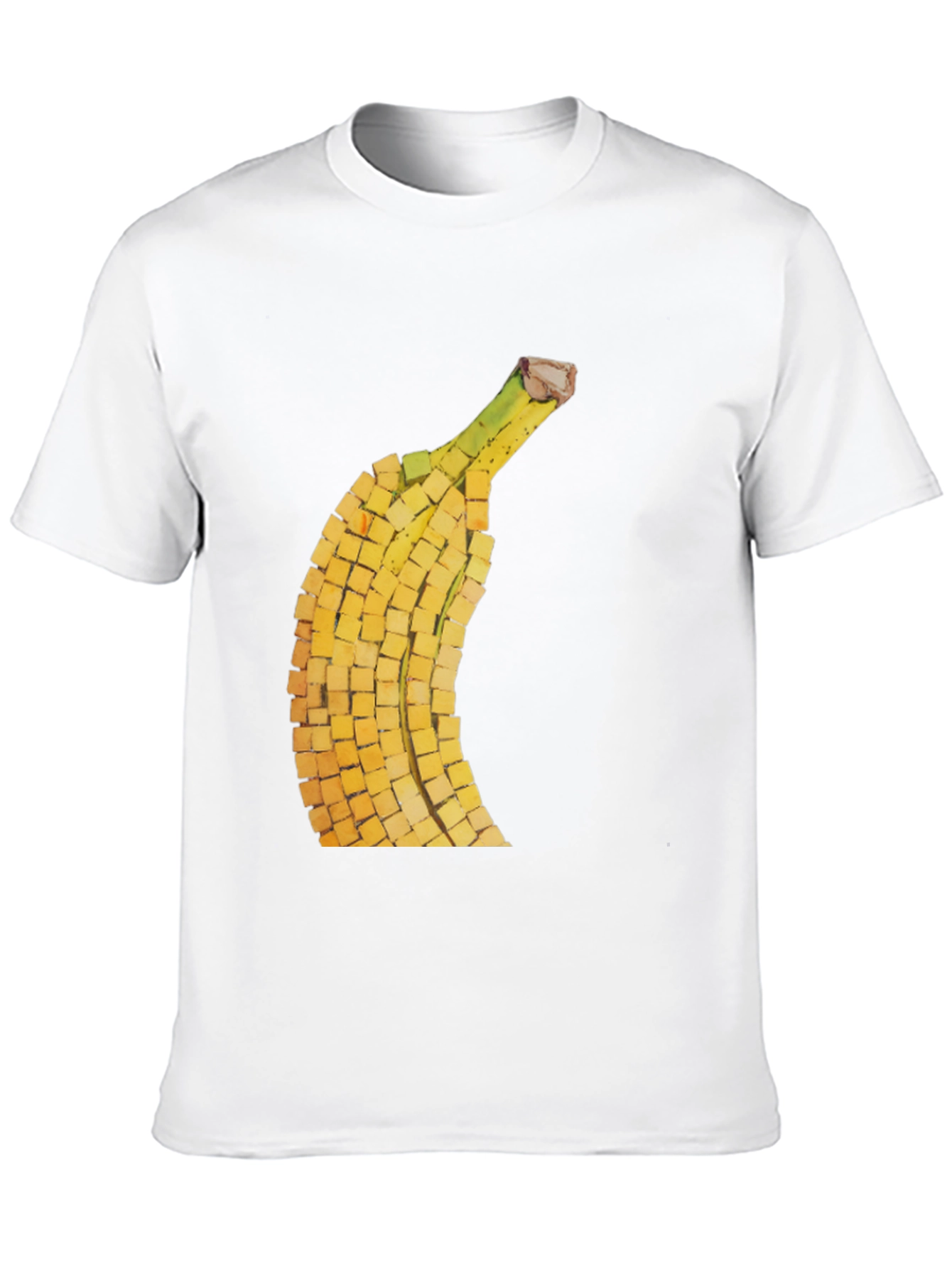 Cubed Banana Graphic Tee - Modern Novelty Shirt