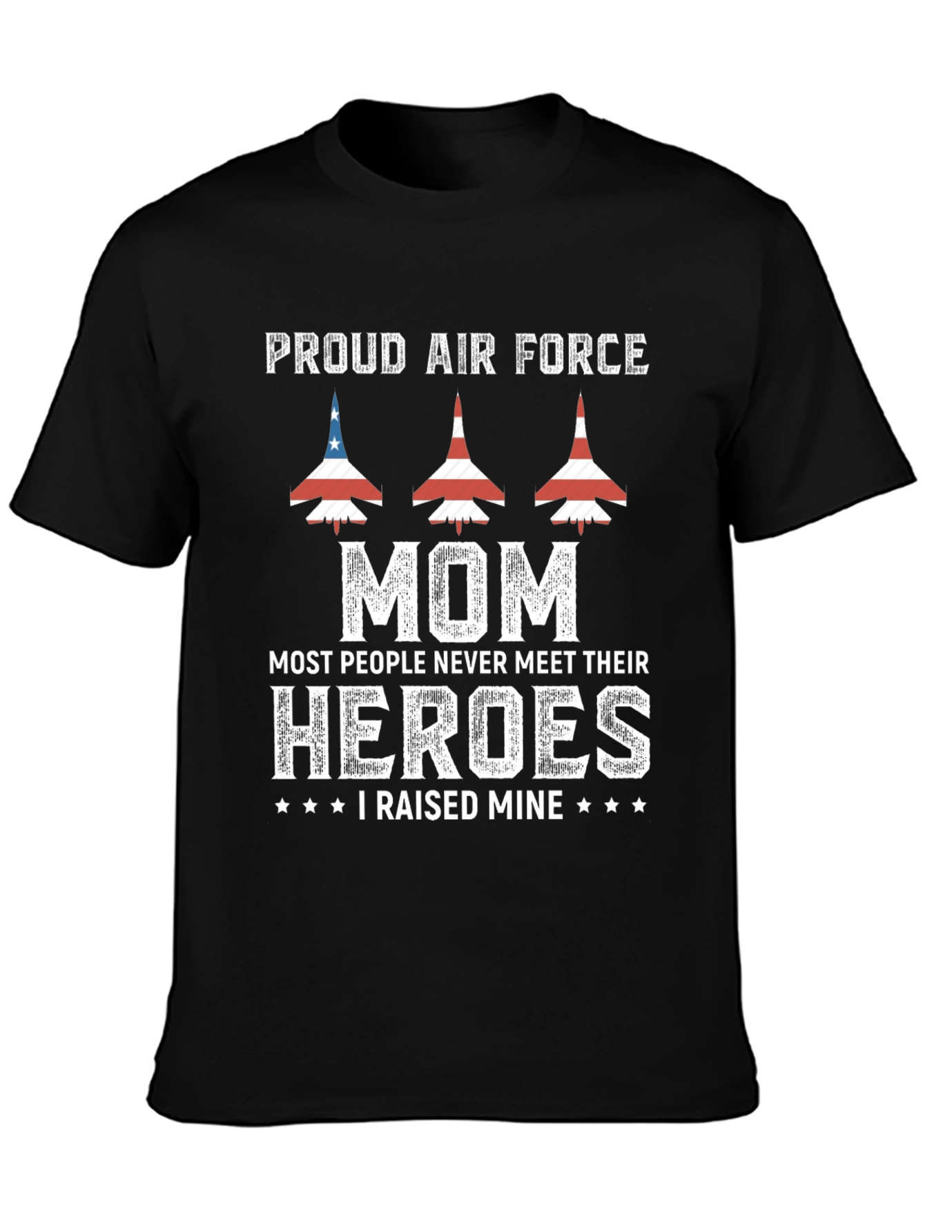 Proud Air Force Mom Graphic T-Shirt