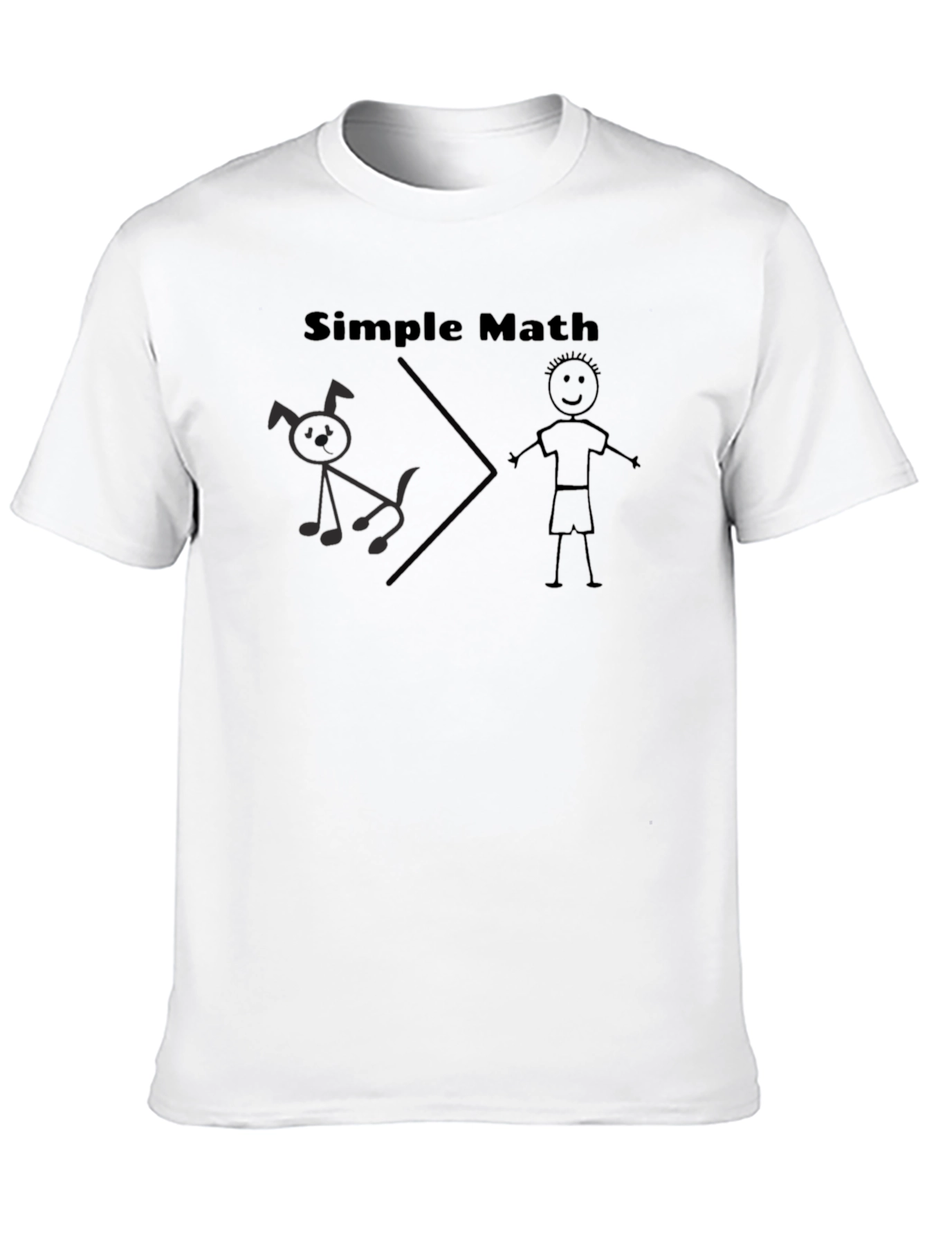 Simple Math Dog Lover T-Shirt