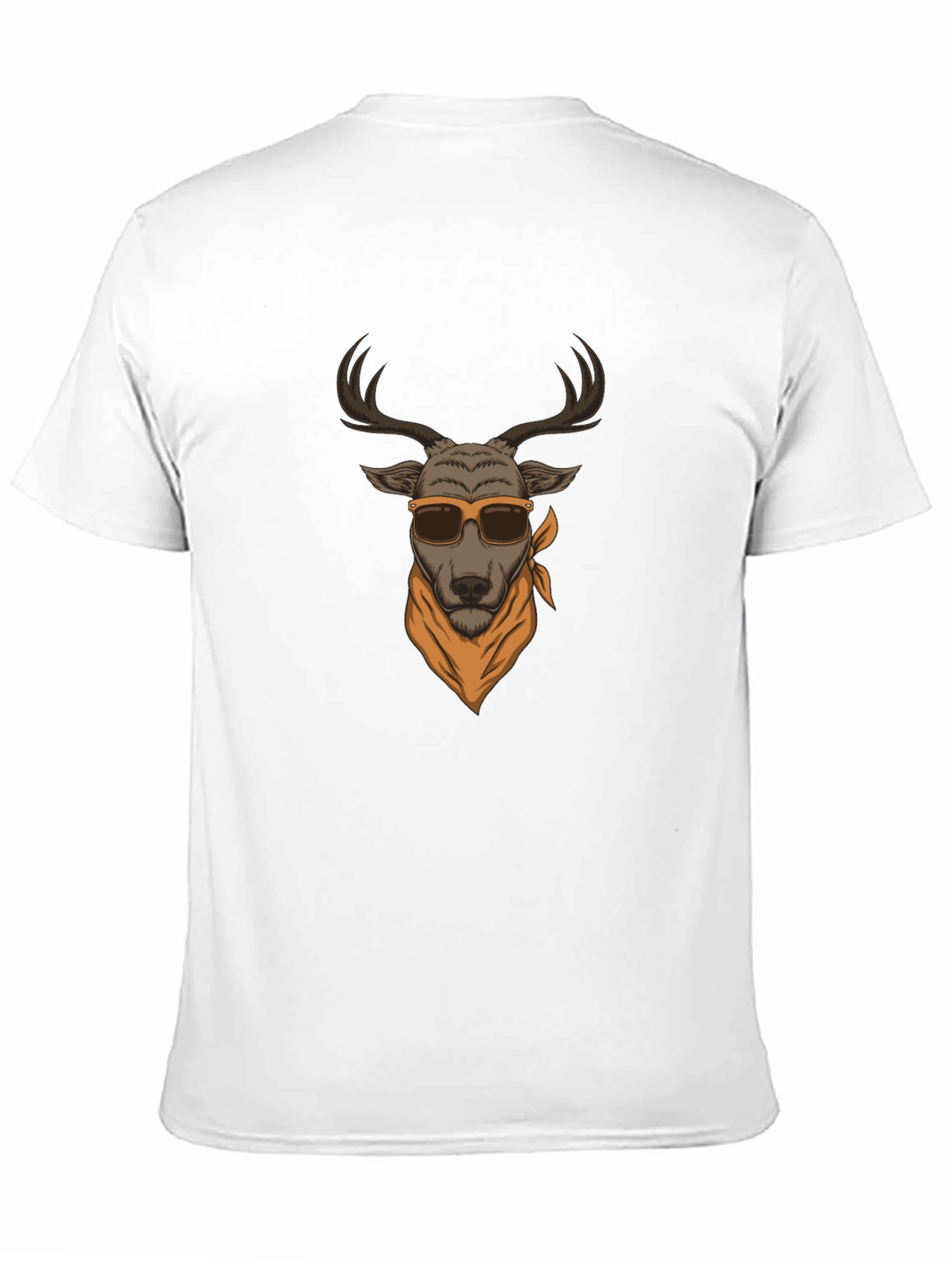Cool Deer Graphic Tee - Black T-Shirt