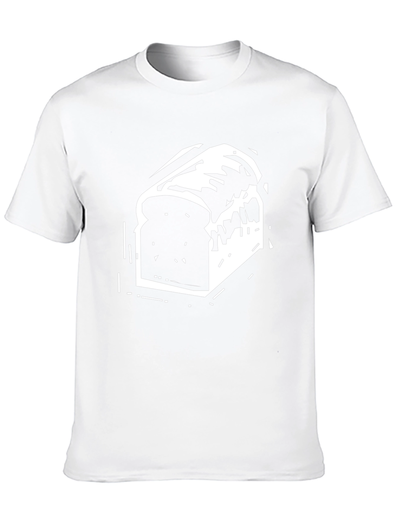 Bread Slice Graphic Tee - Black T-Shirt