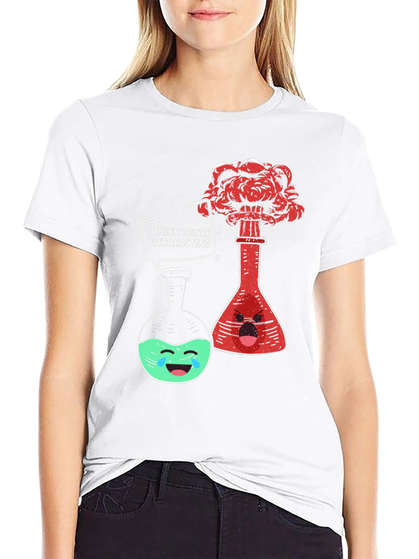 Funny Chemistry T-Shirt: Over Reacting Tee