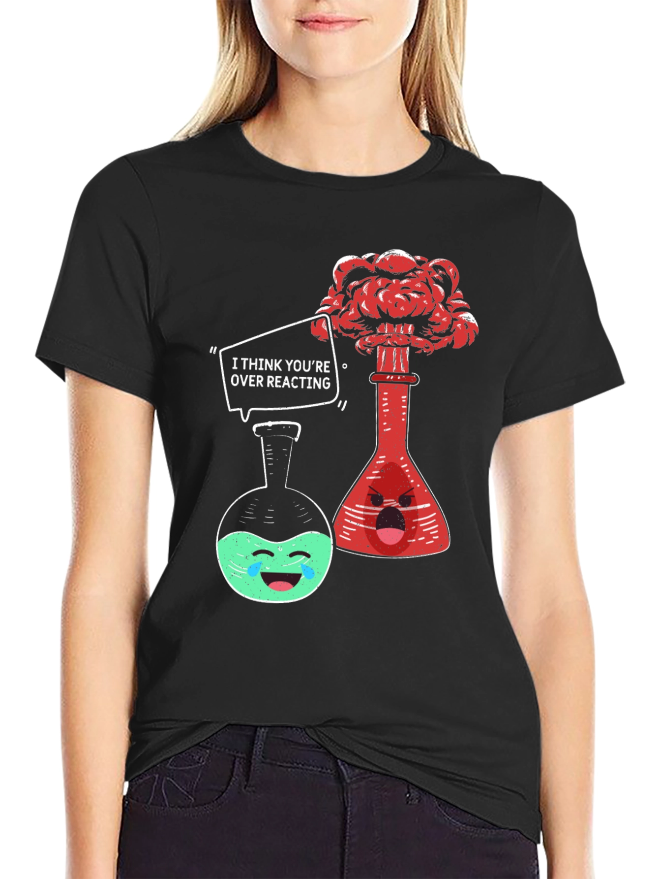 Funny Chemistry T-Shirt: Over Reacting Tee
