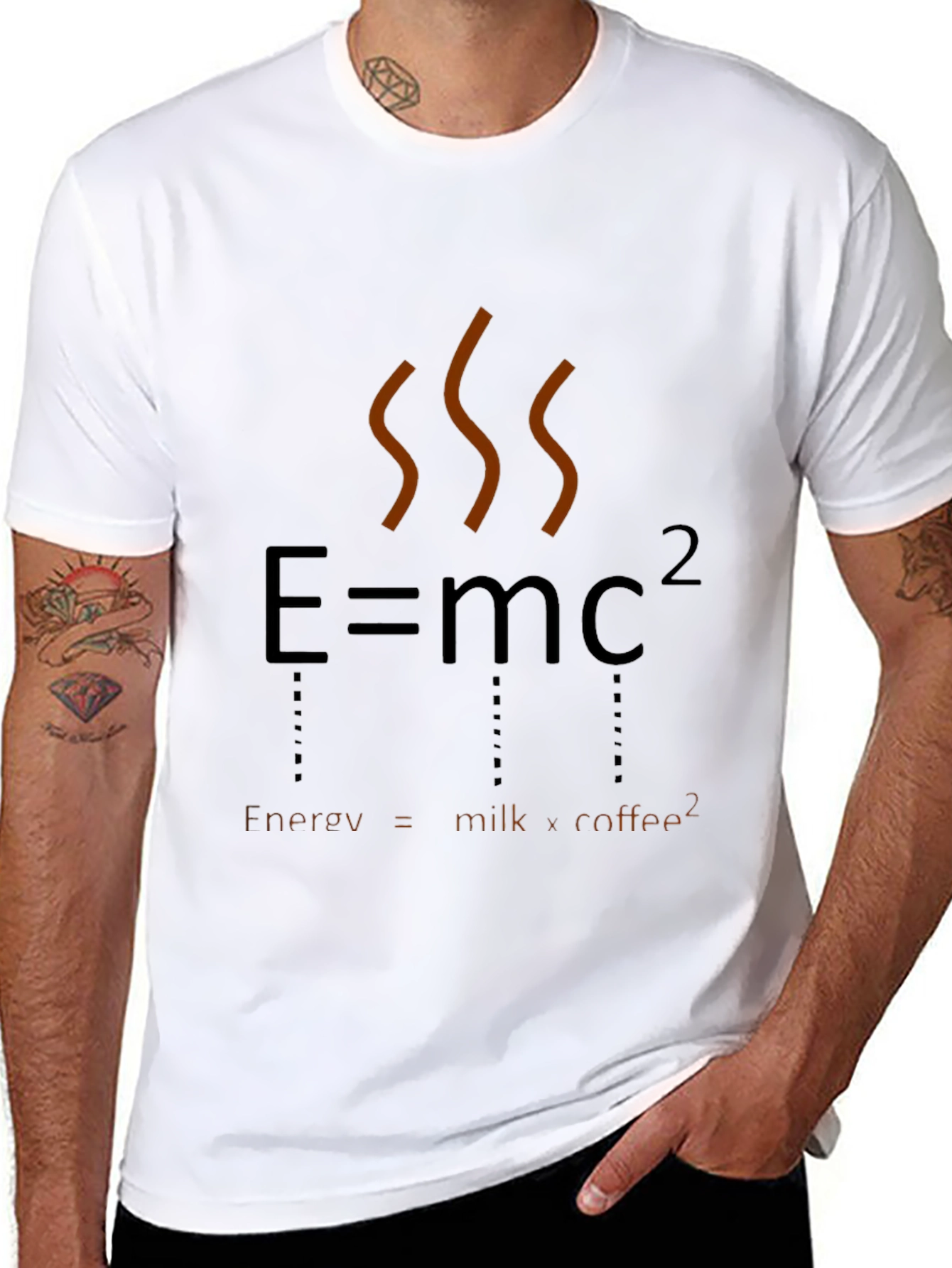 E=mc2 Funny Coffee Lover T-Shirt