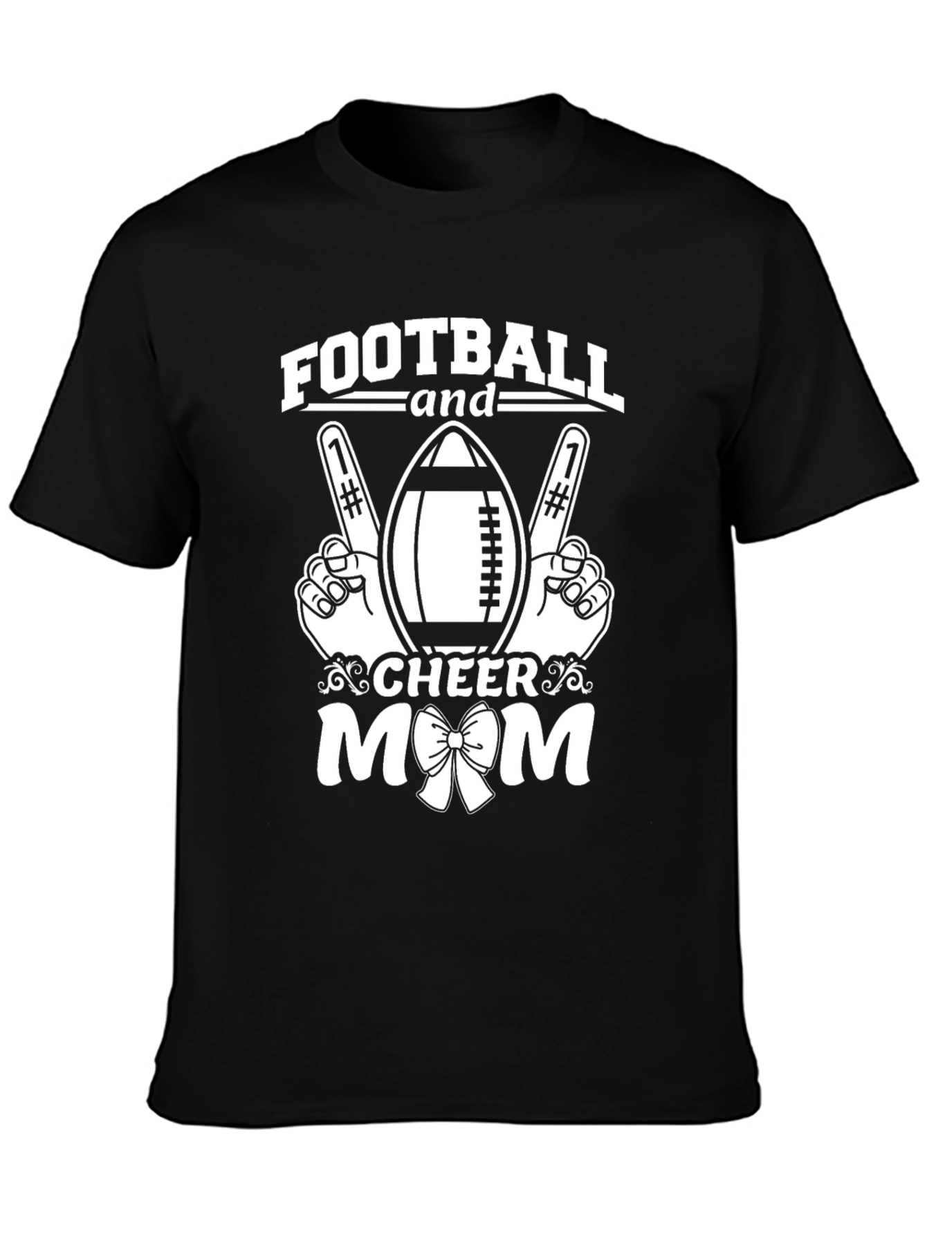 Football Cheer Mom T-Shirt - Game Day Apparel