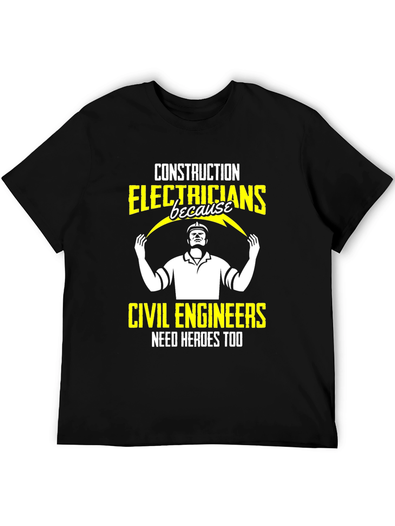 Electrician Hero Graphic Tee - Construction Apparel