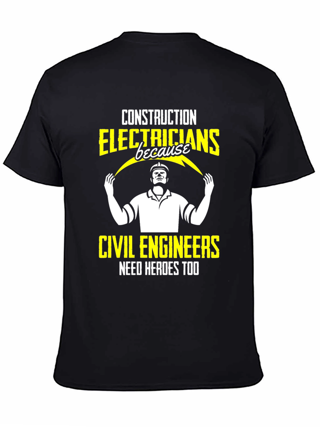 Electrician Hero Graphic Tee - Construction Apparel