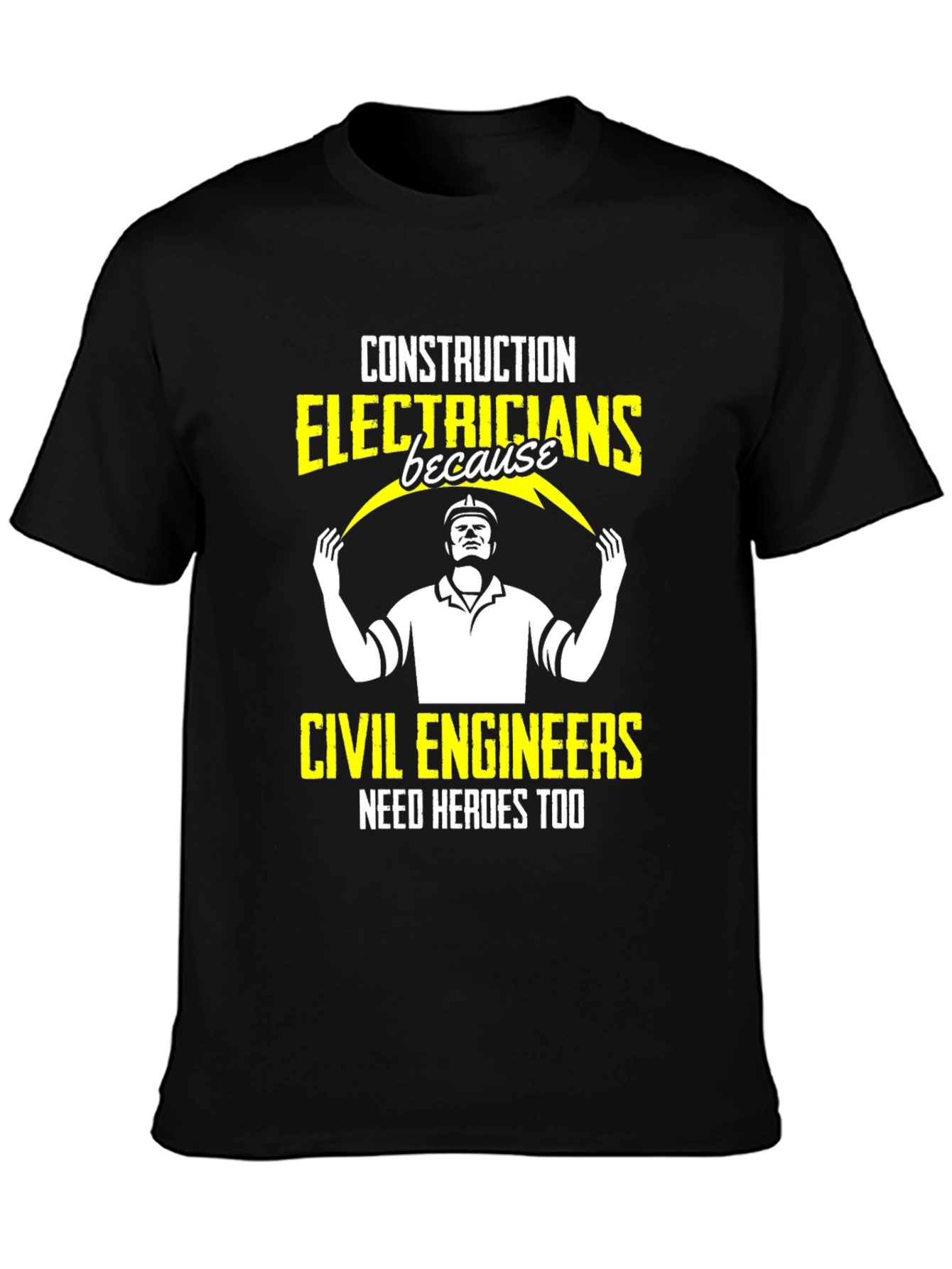Electrician Hero Graphic Tee - Construction Apparel