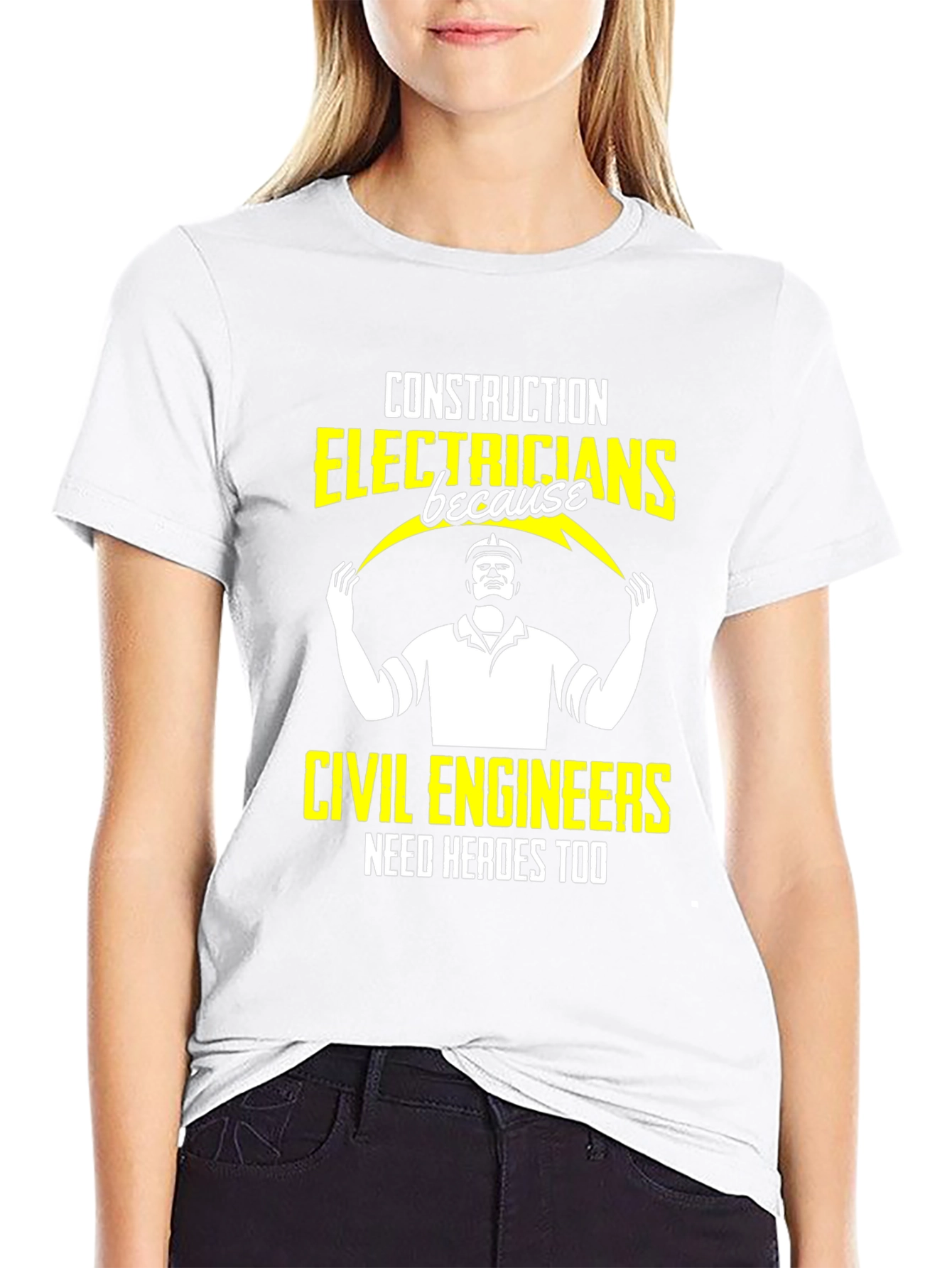 Electrician Hero Graphic Tee - Construction Apparel