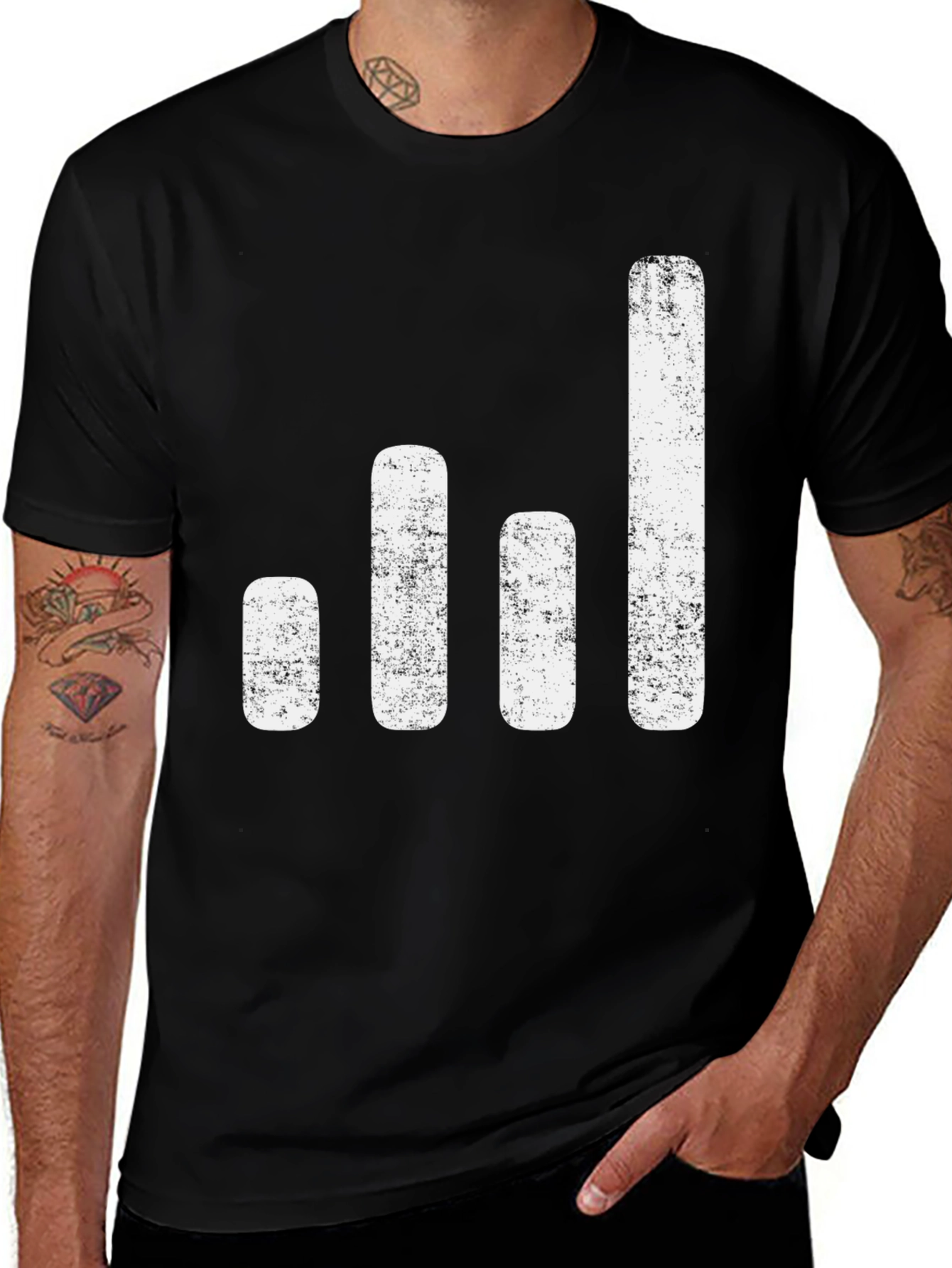 Modern Graph T-Shirt - Black Graphic Tee