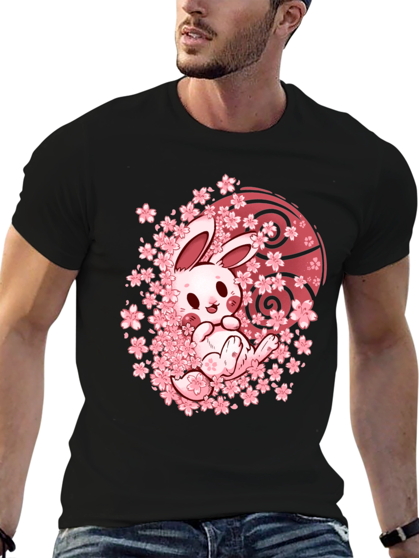 Bunny Sakura T-Shirt - Kawaii Japanese Design