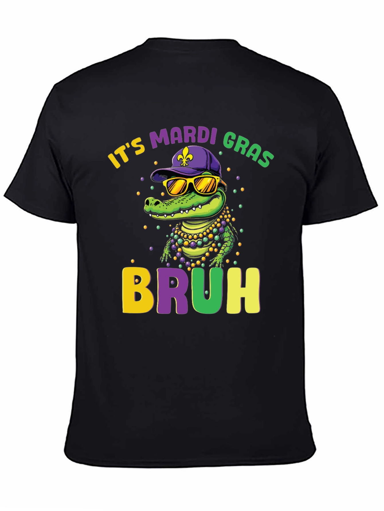 Mardi Gras Bruh Alligator Graphic Tee