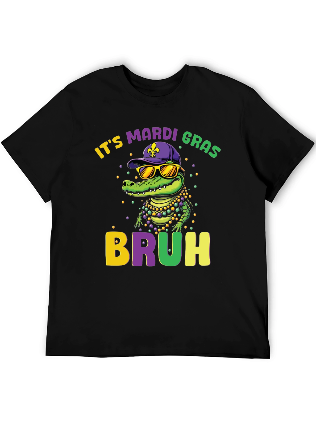 Mardi Gras Bruh Alligator Graphic Tee
