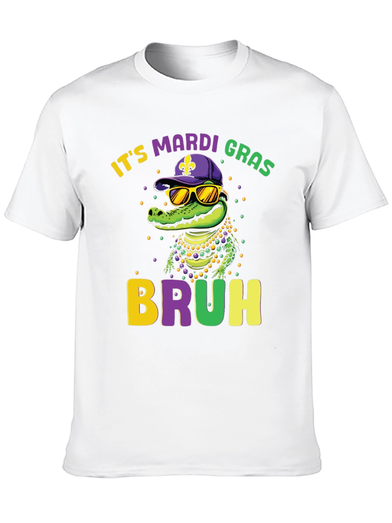 Mardi Gras Bruh Alligator Graphic Tee