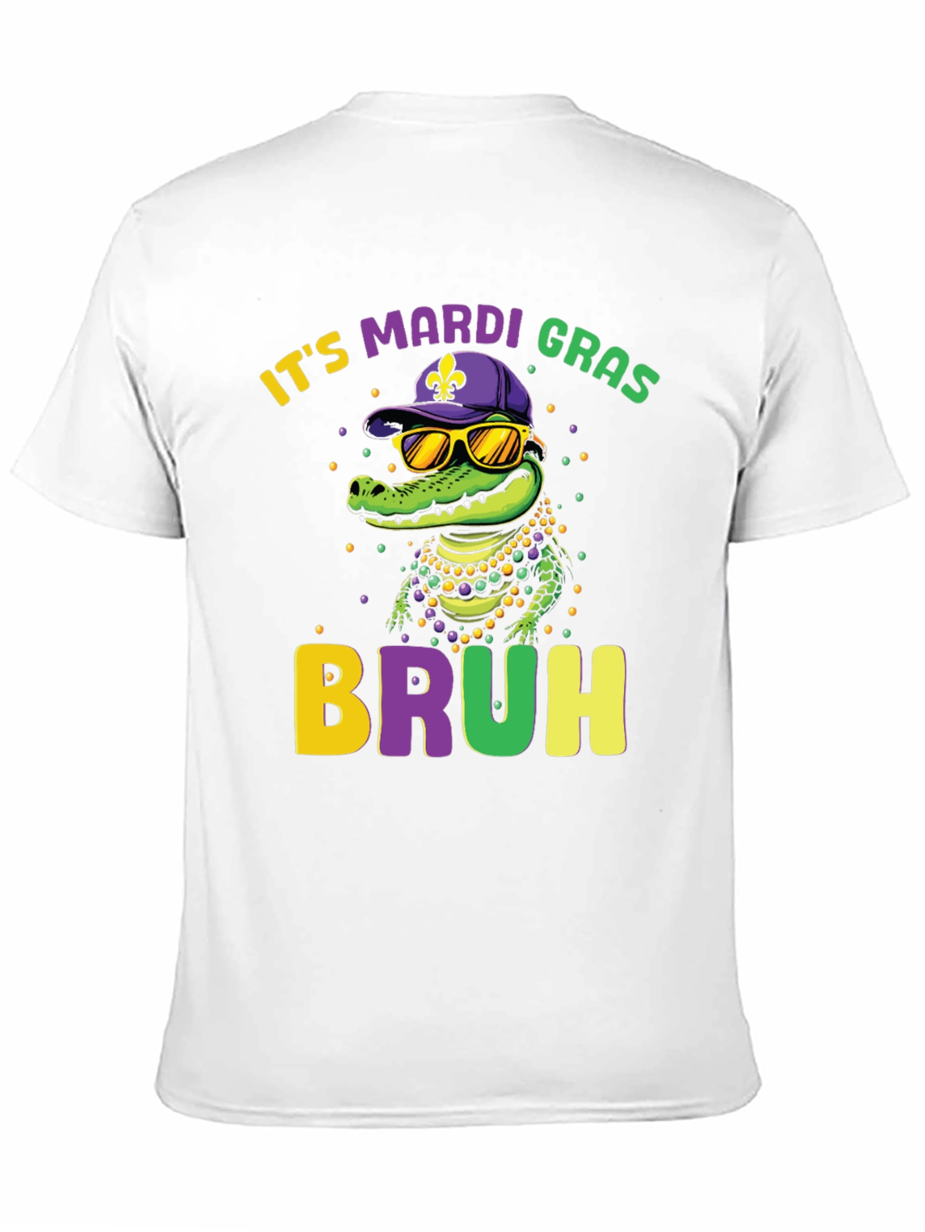 Mardi Gras Bruh Alligator Graphic Tee