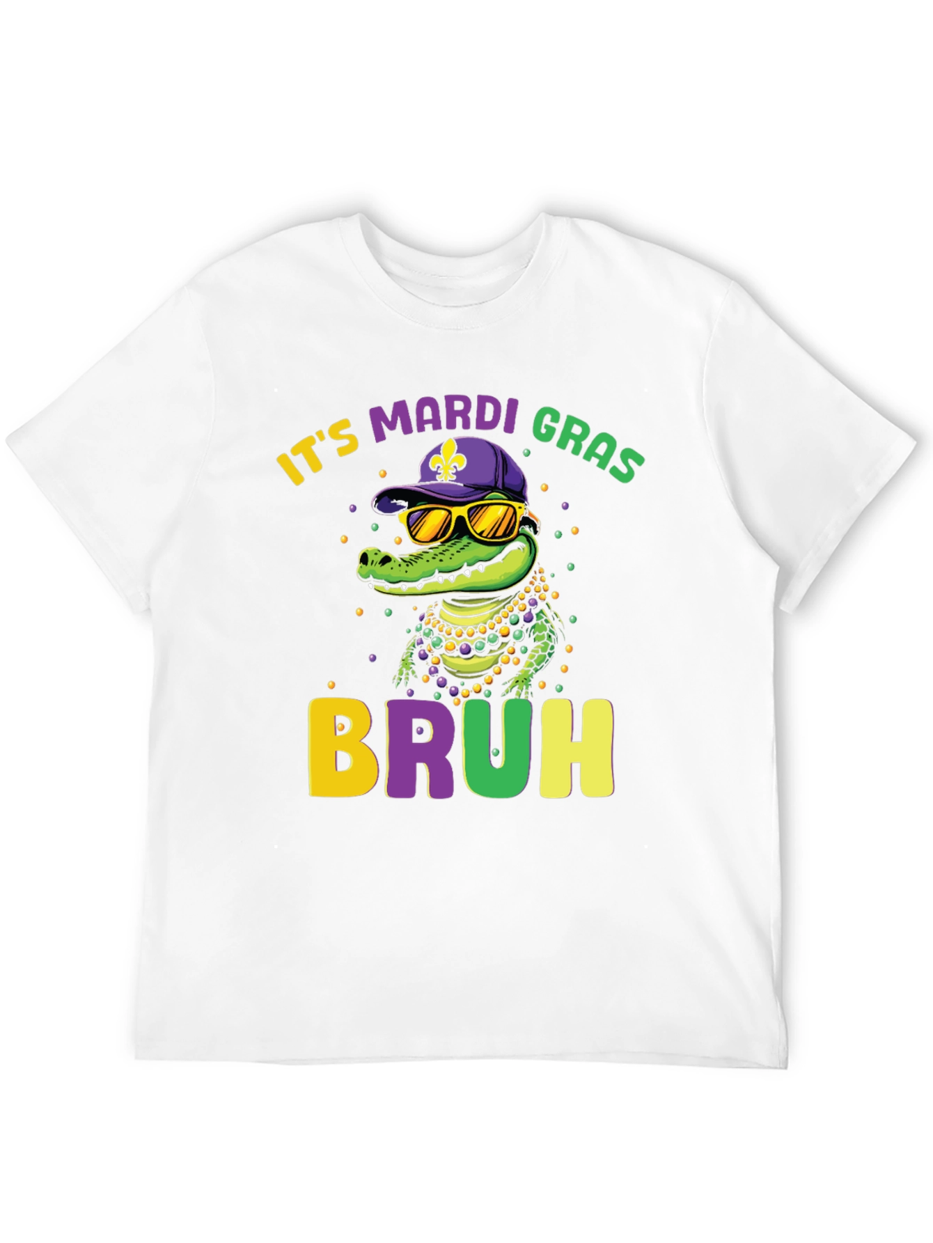 Mardi Gras Bruh Alligator Graphic Tee