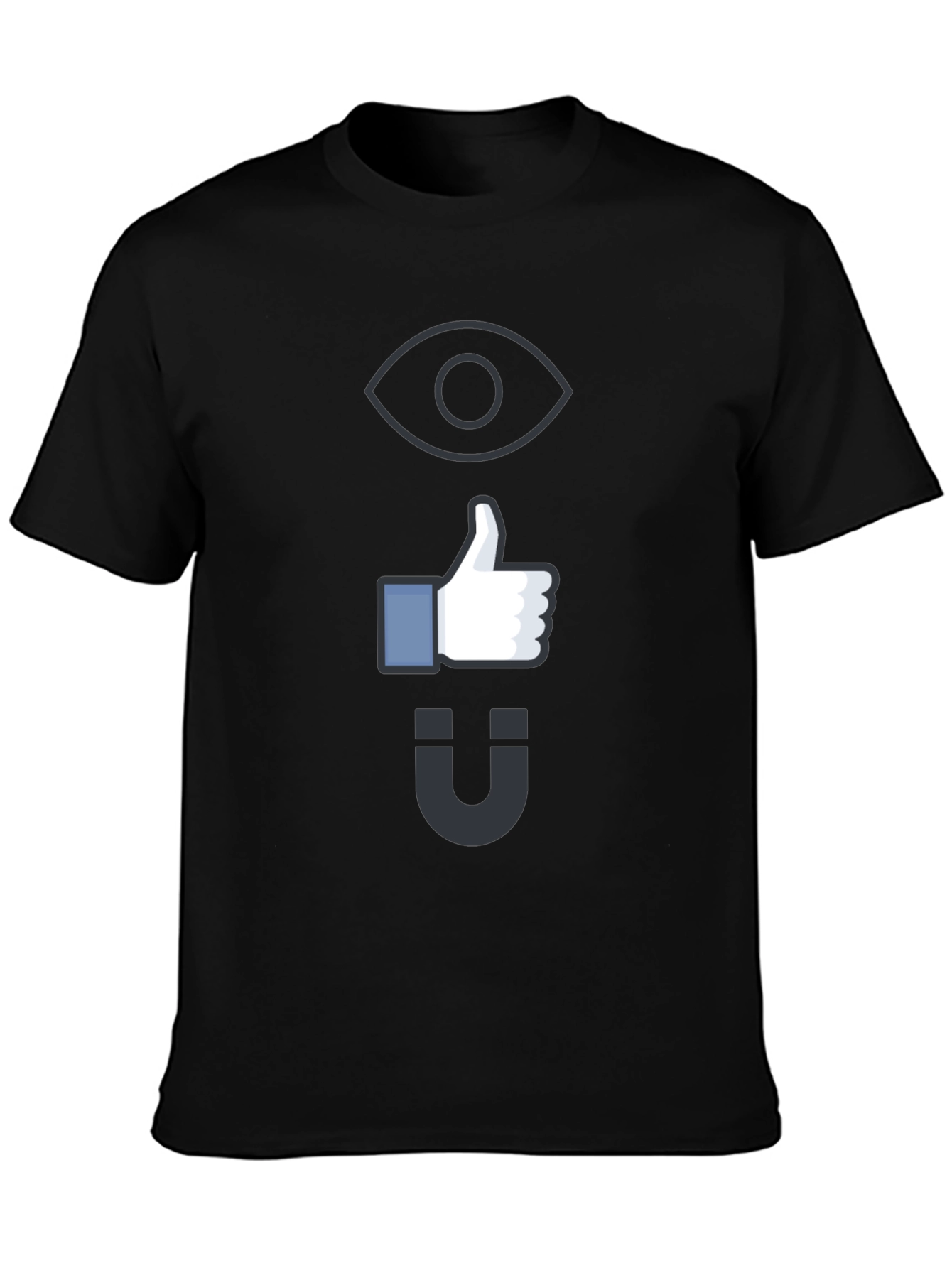 Eye Like Magnet Black Graphic Tee