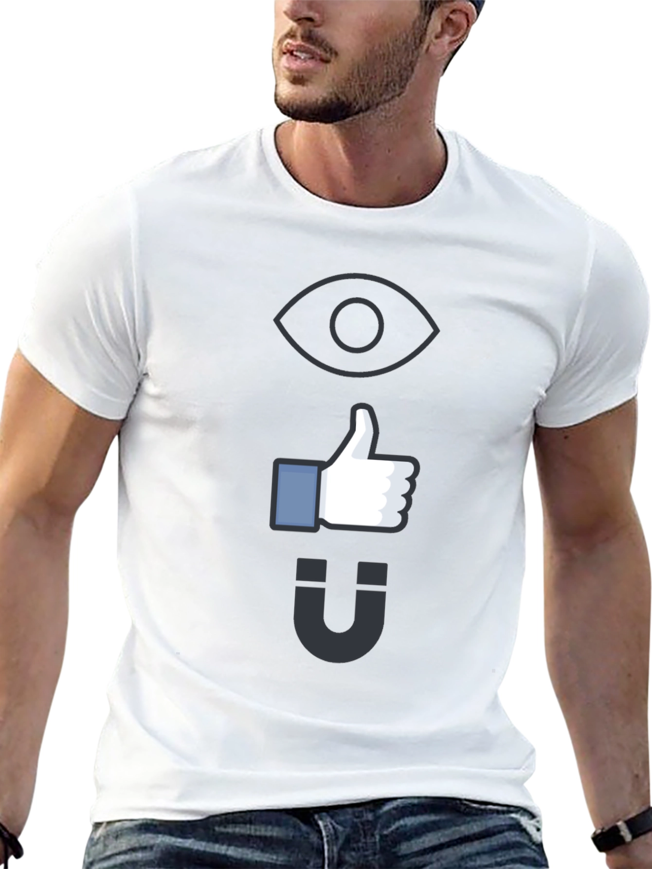 Eye Like Magnet Black Graphic Tee