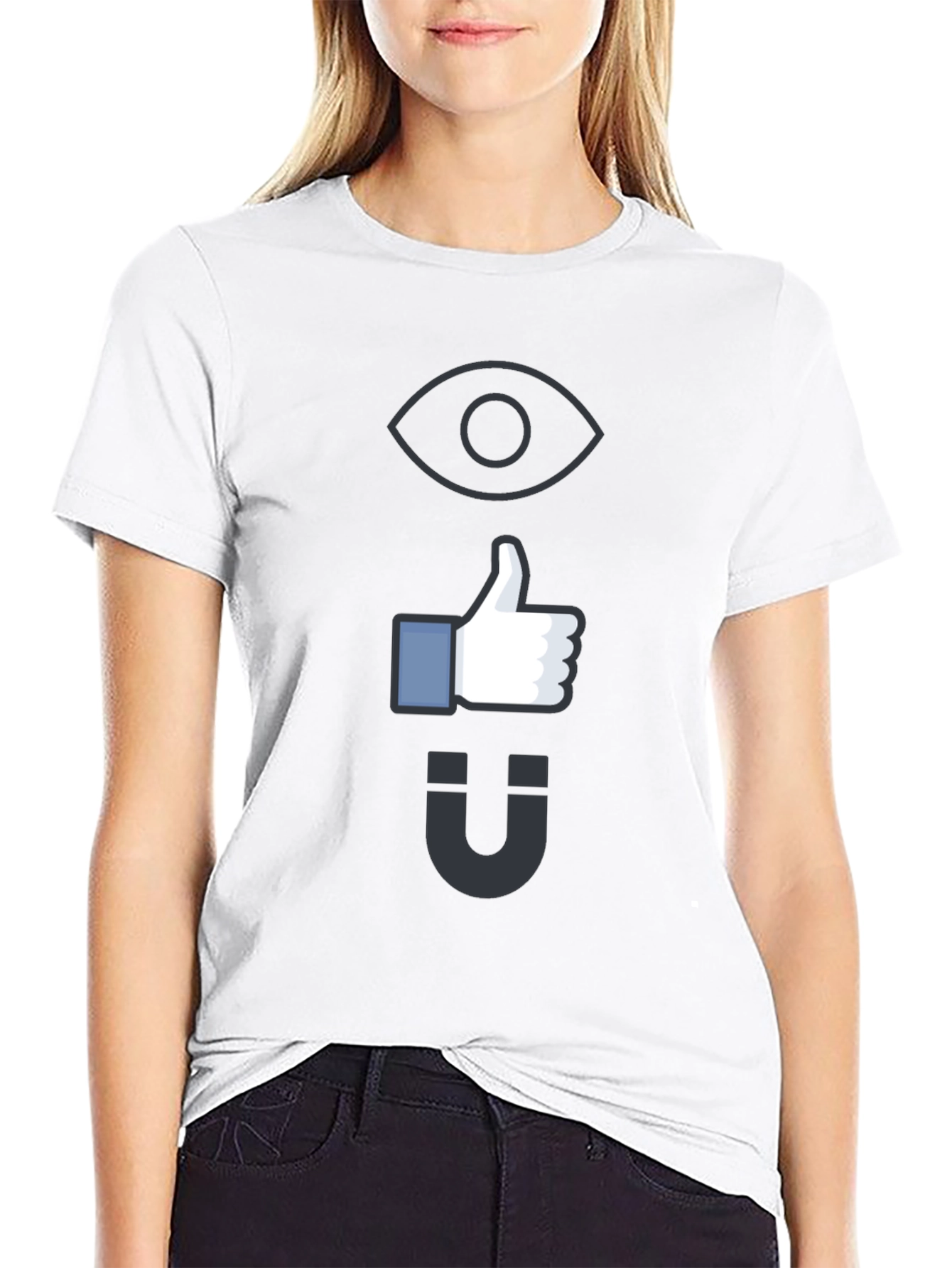 Eye Like Magnet Black Graphic Tee