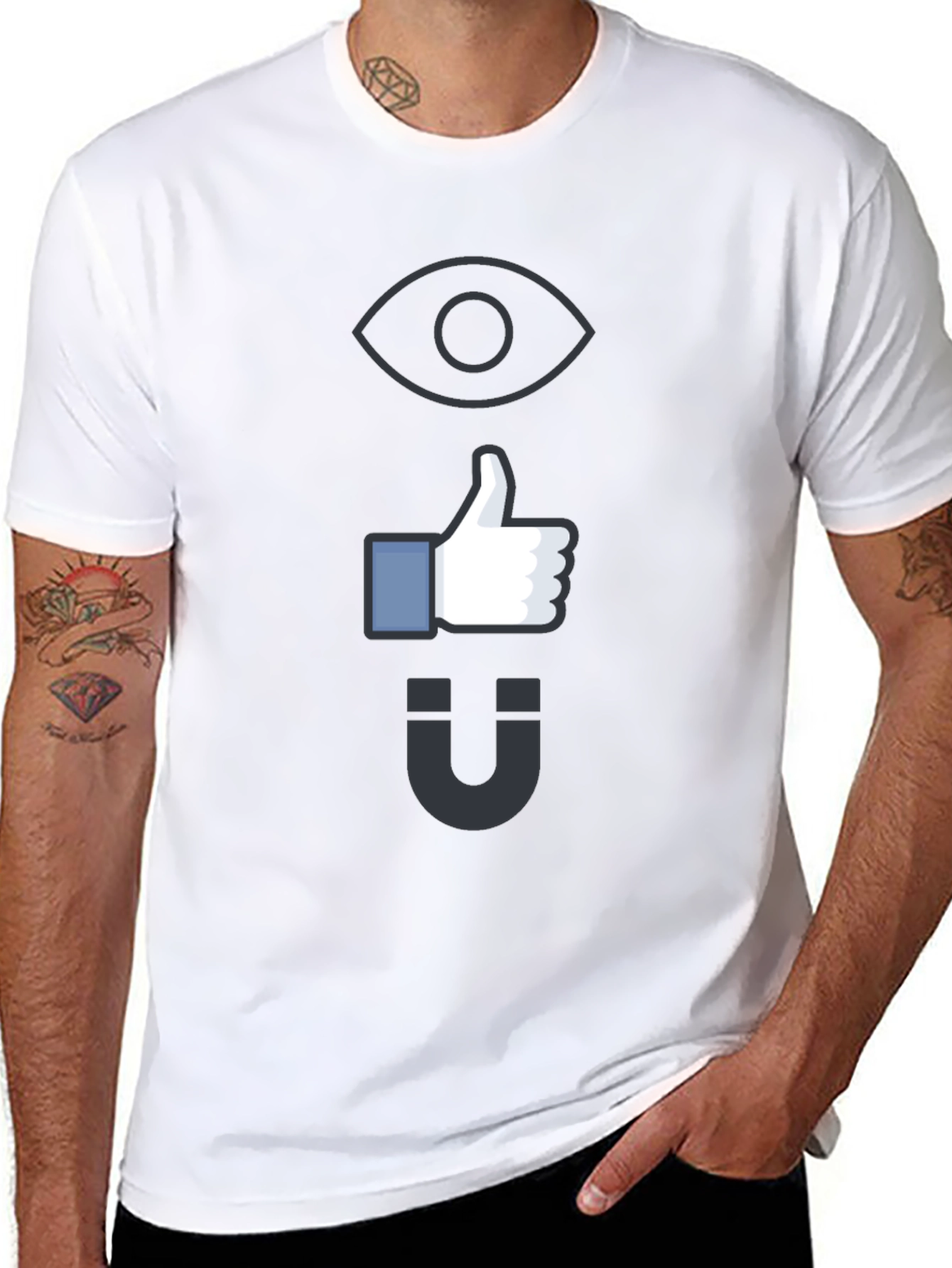 Eye Like Magnet Black Graphic Tee