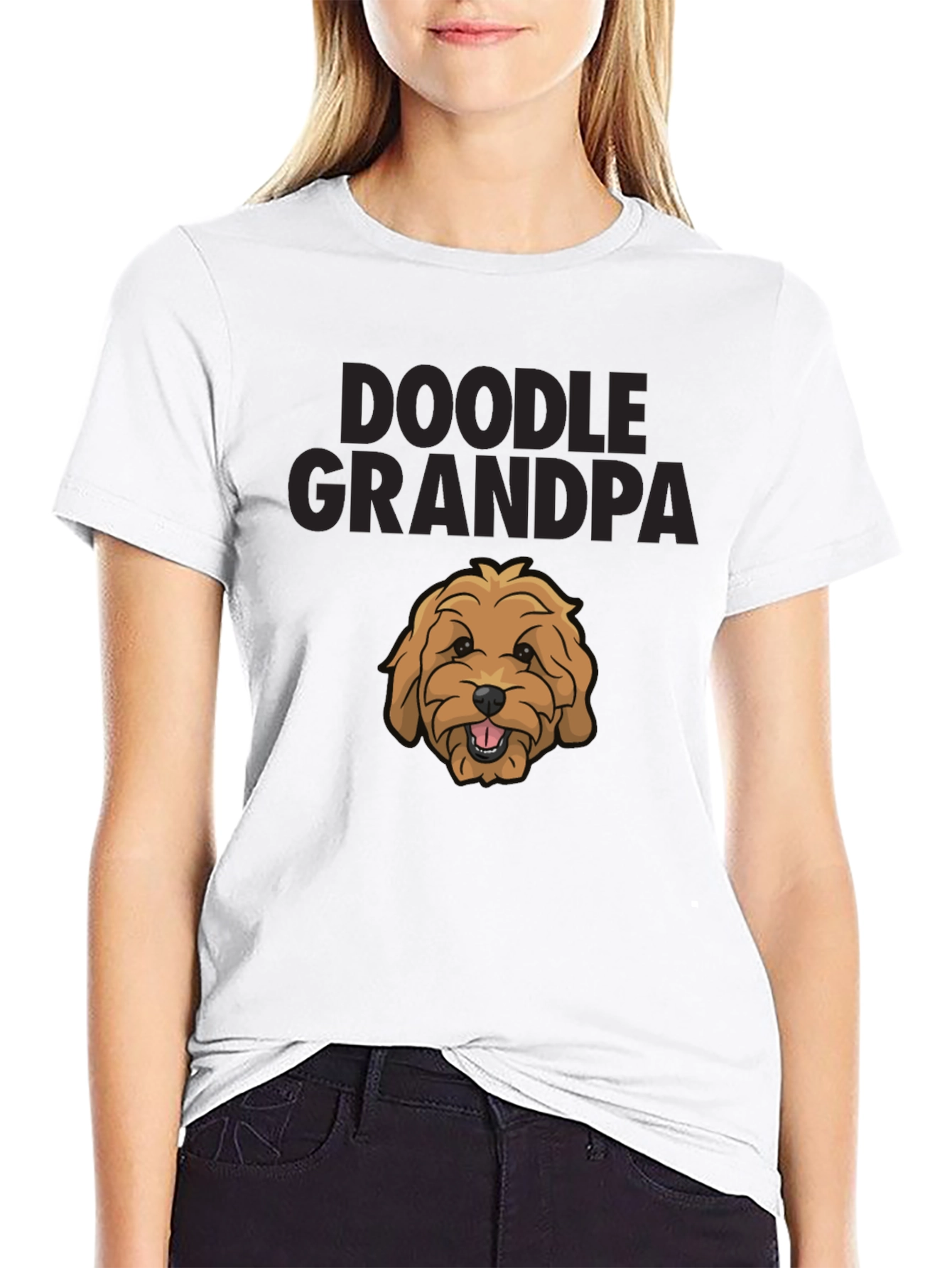 Doodle Grandpa T-Shirt Dog Lover Tee