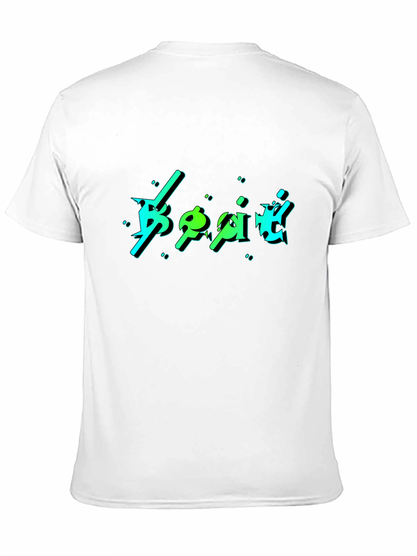 Bold Graphic Print Black T-Shirt
