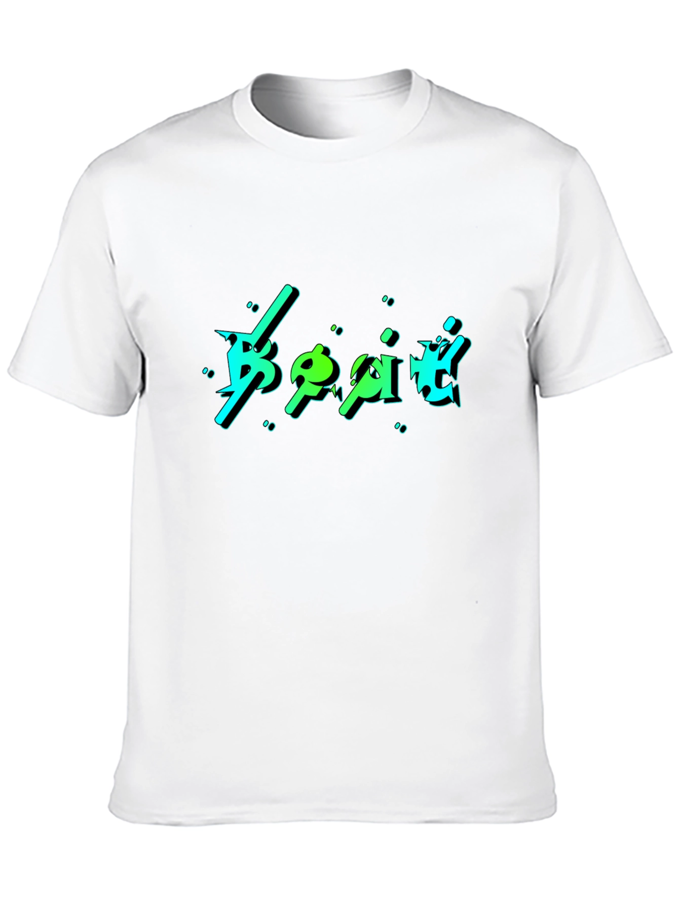 Bold Graphic Print Black T-Shirt