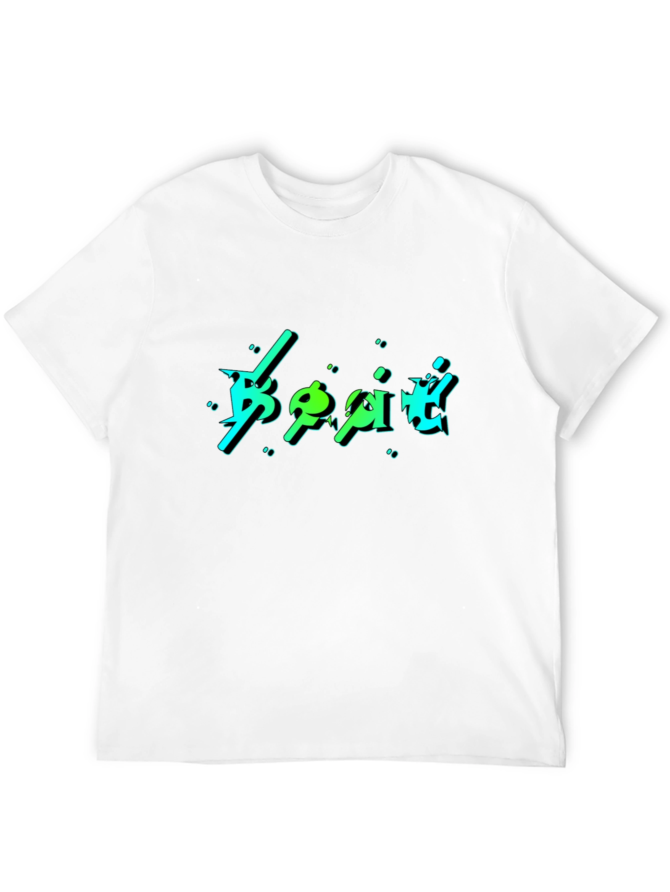 Bold Graphic Print Black T-Shirt