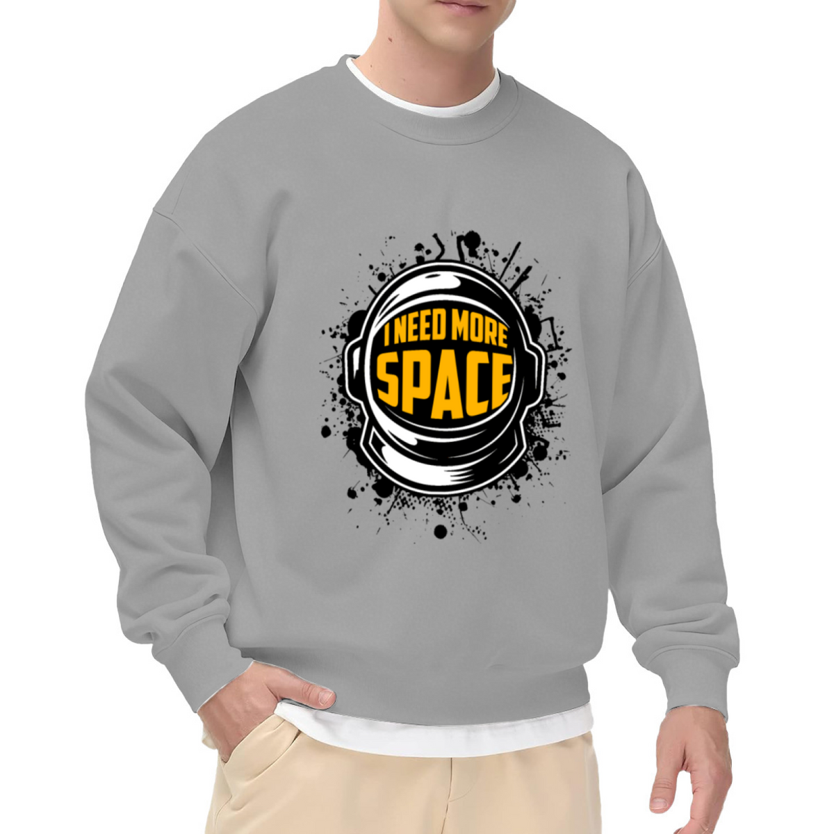 I NEED MORE SPACE - Astronaut Space Explorer Graphic ԲÁìÎÀÒÂ | Unisex Pullover Sweatshirt