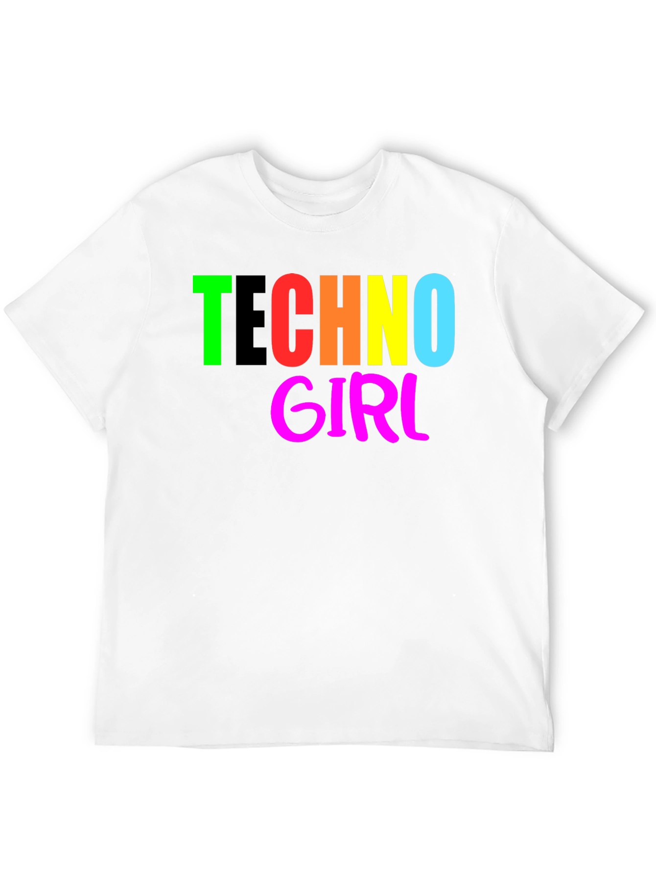 Techno Girl T-Shirt - Bold Graphic Tee