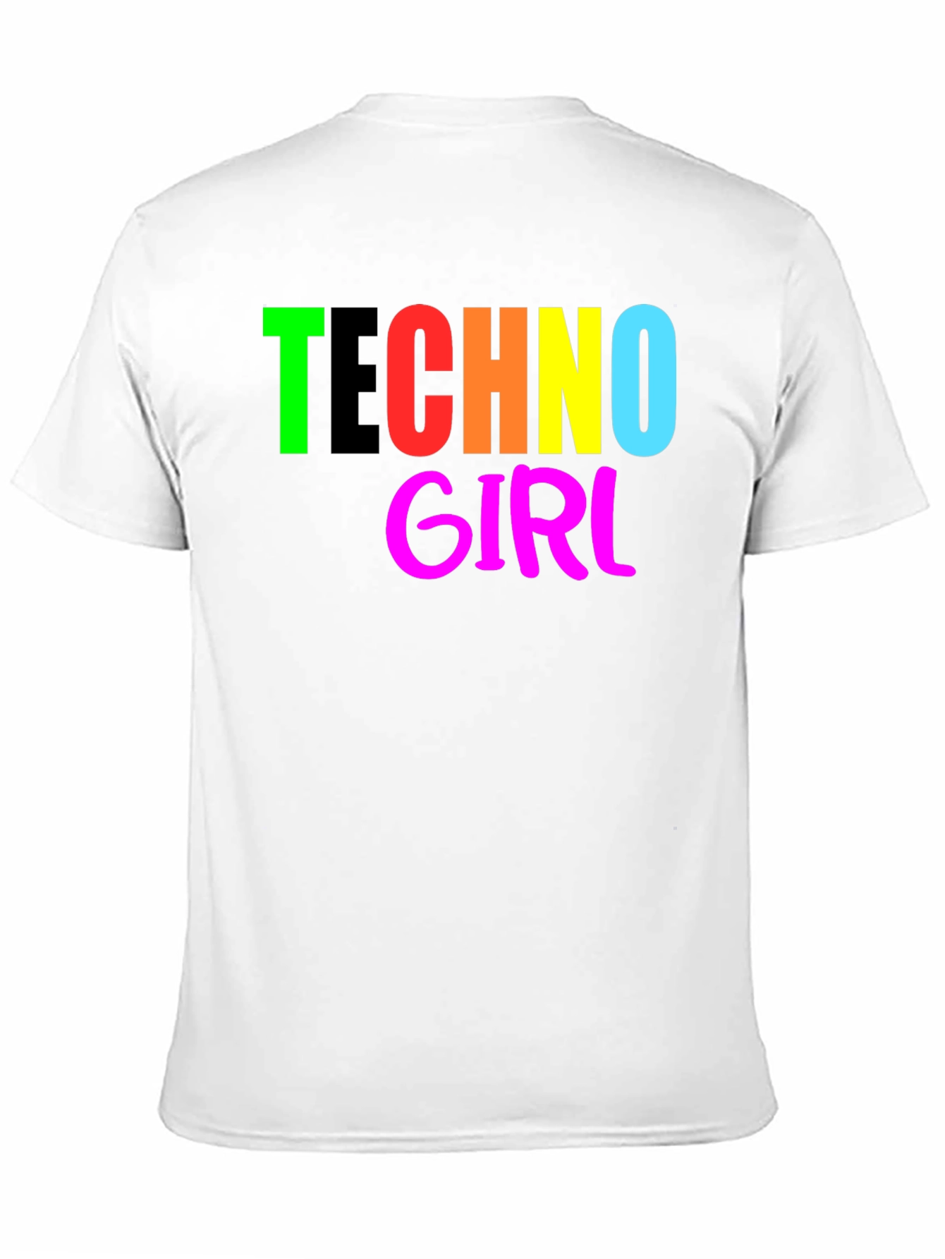 Techno Girl T-Shirt - Bold Graphic Tee