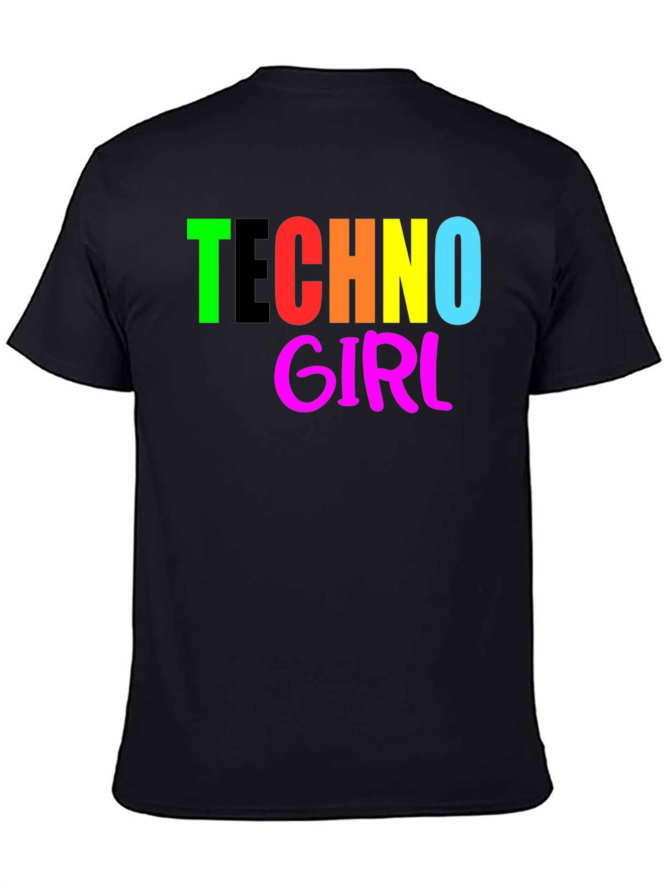 Techno Girl T-Shirt - Bold Graphic Tee