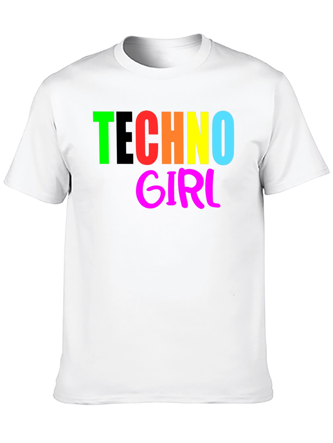 Techno Girl T-Shirt - Bold Graphic Tee