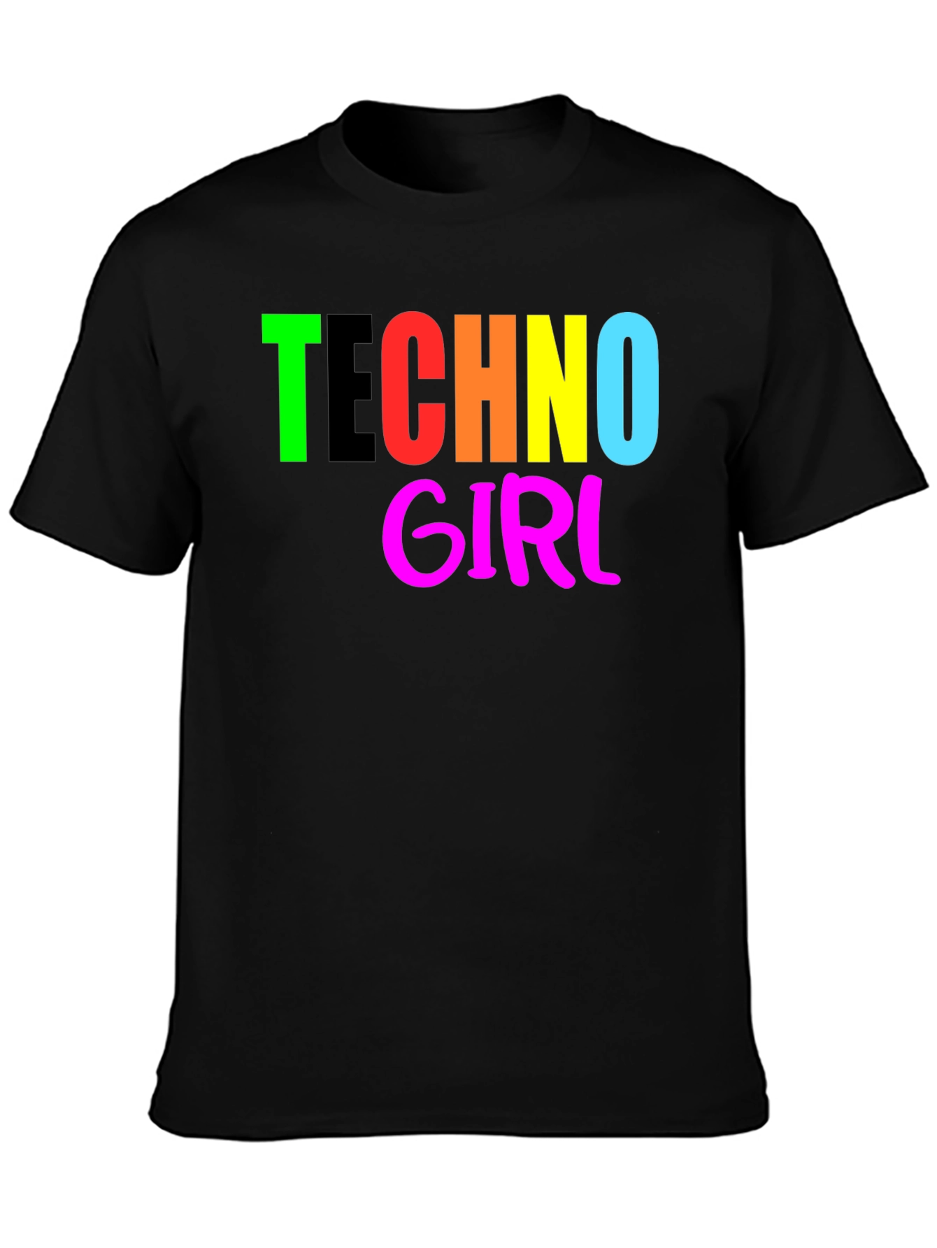 Techno Girl T-Shirt - Bold Graphic Tee