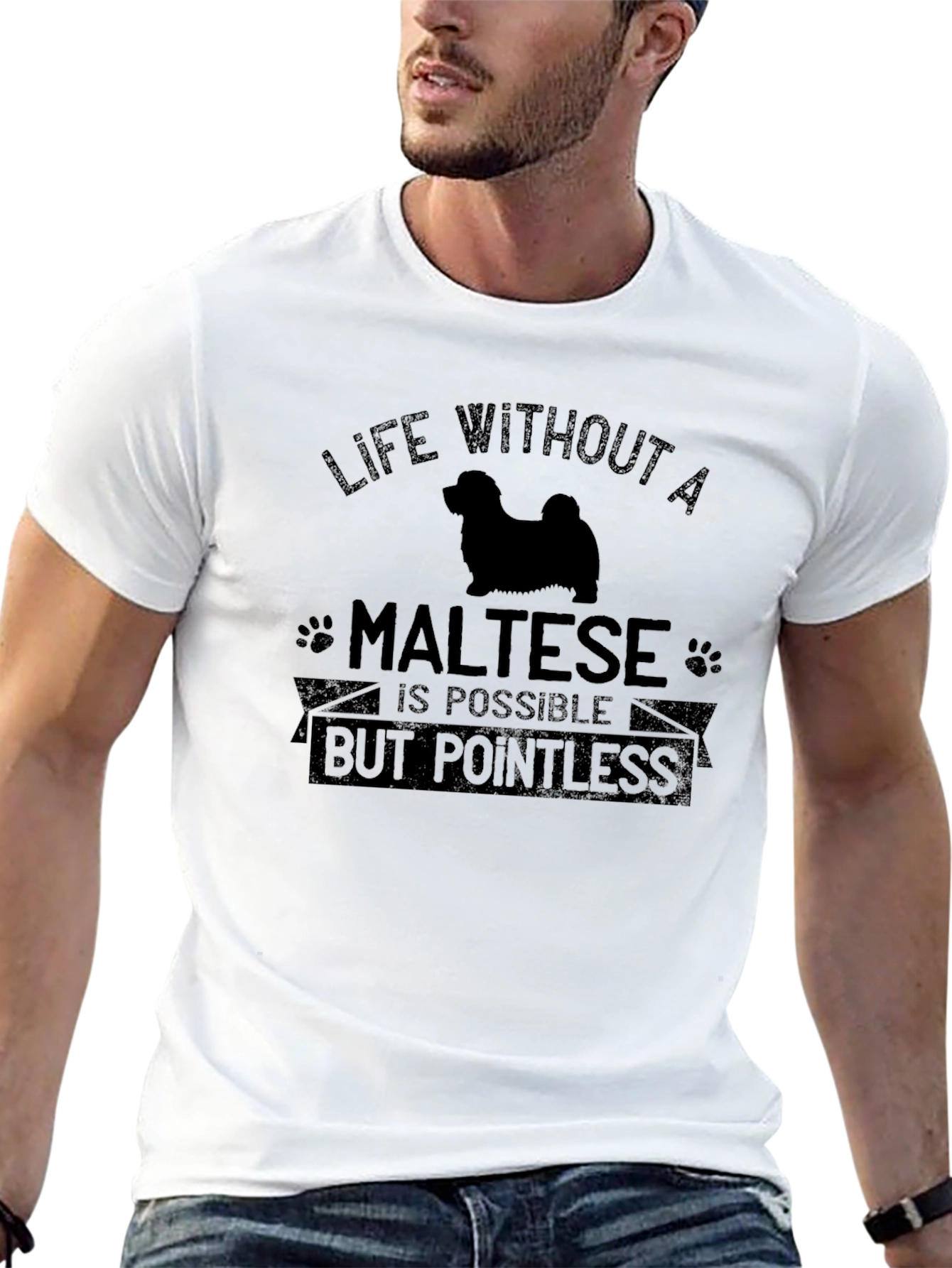 Life Without a Maltese T-Shirt
