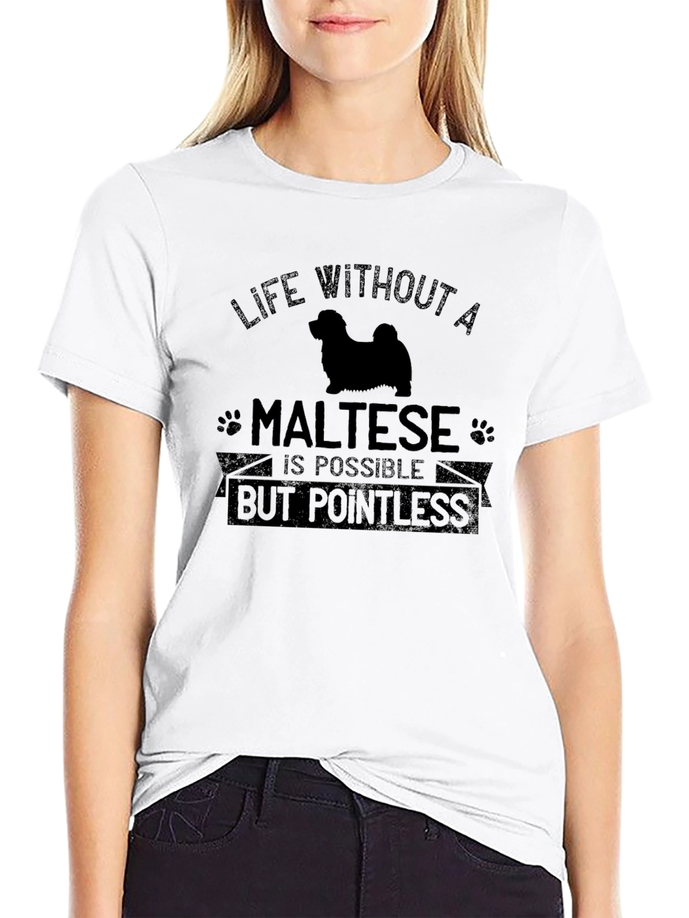 Life Without a Maltese T-Shirt
