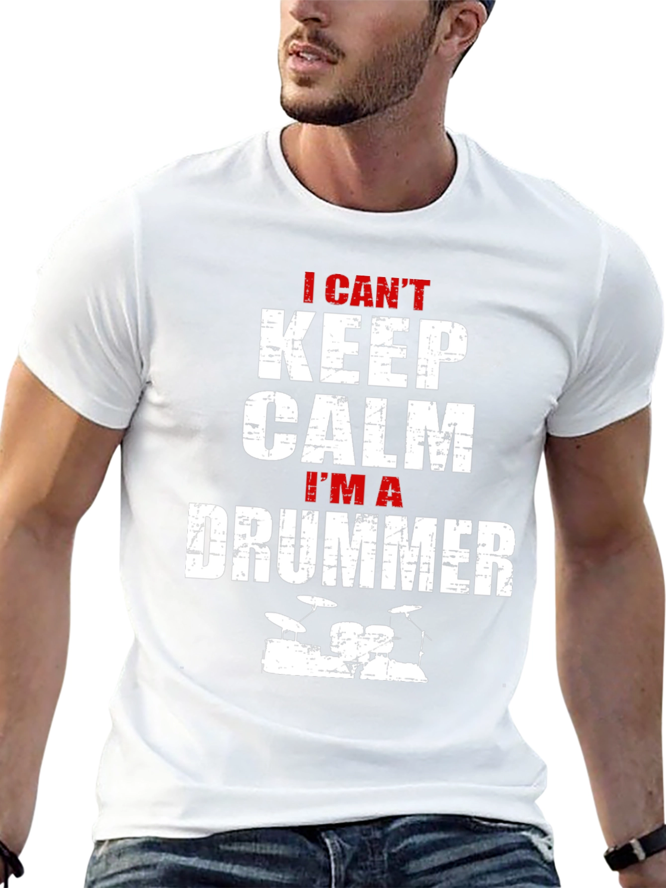 I Cant Keep Calm Im A Drummer T-Shirt